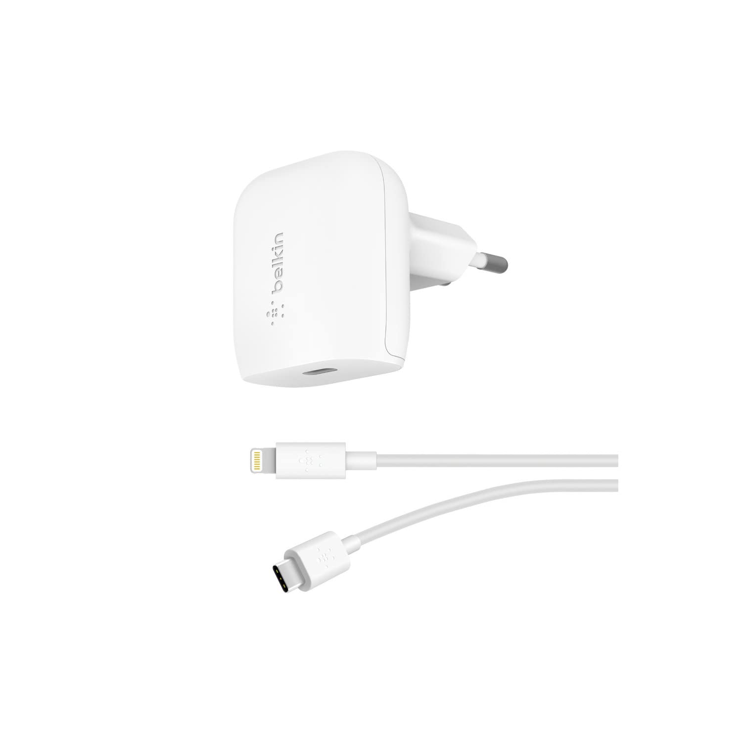 belkin-caricabatteria-da-parete-usb-c-20-w-con-cavo-usb-c-a-lightning-1-2-m-incl image 1