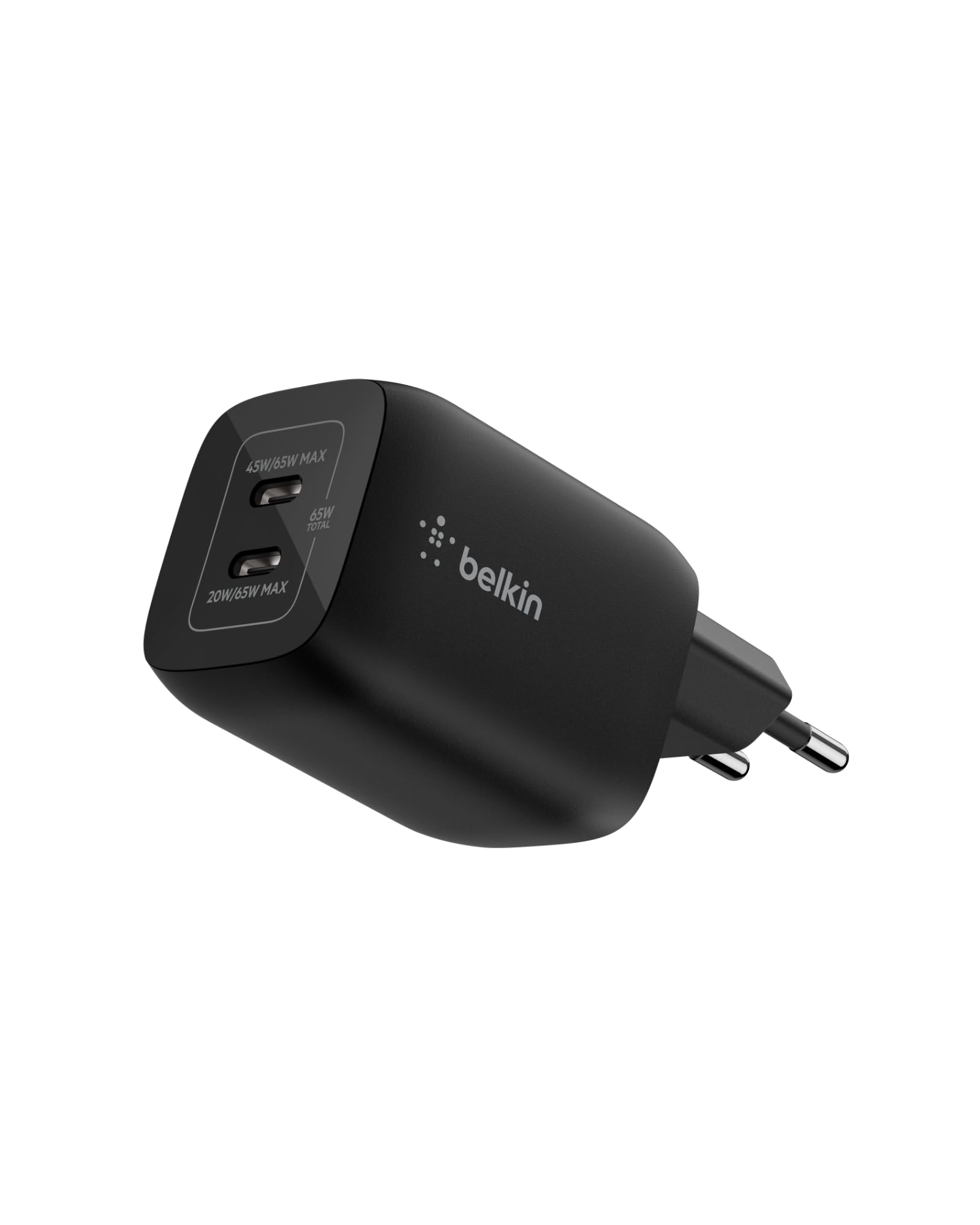belkin-gaming-doppio-caricatore-da-muro-usb-c-65w-gan-pd-3-0-pps-ricarica-rapida image 1
