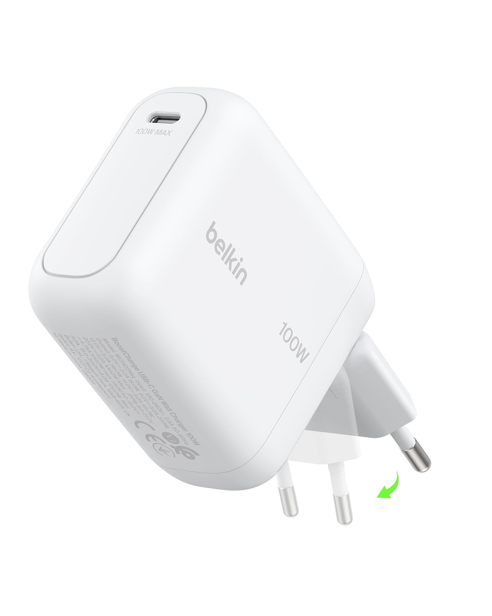 belkin-boostcharge-caricatore-usb-c-gan-100-w-caricatore-compatto-da-viaggio-con-2 image 1