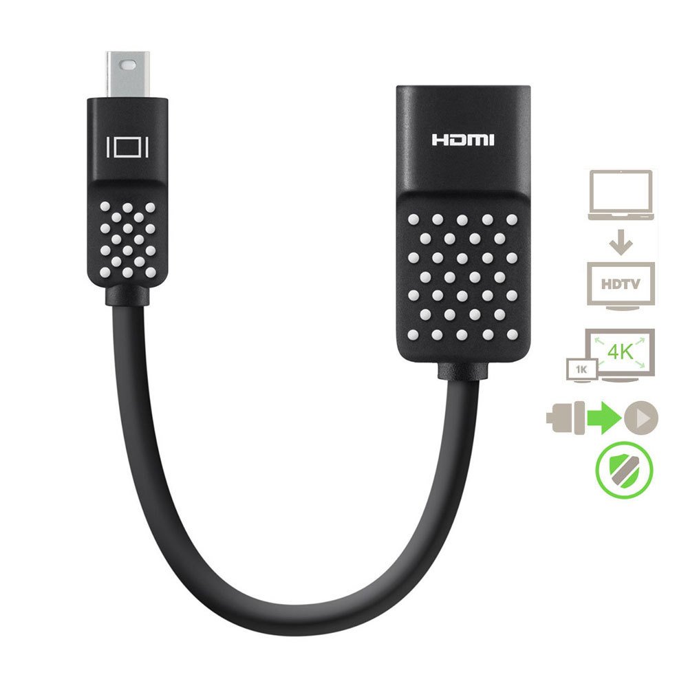 belkin-f2cd079bt-adattatore-mini-displayport-a-hdmi-4k-a-30-hz-audio-e-video-ner image 3