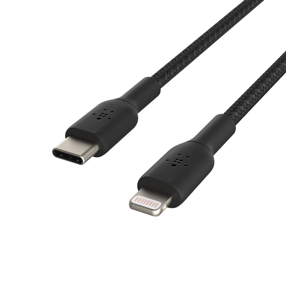 belkin-boost-charge-cavo-intrecciato-usb-c-a-lightning-3-m-nero-certificato-mfi- image 5