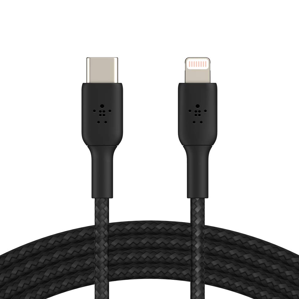 belkin-boost-charge-cavo-intrecciato-usb-c-a-lightning-3-m-nero-certificato-mfi- image 3