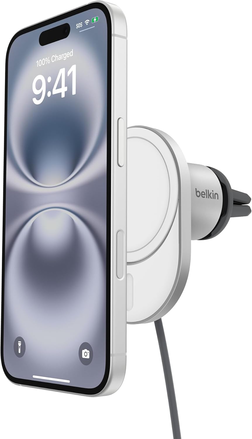 belkin-boostcharge-pro-supporto-auto-wireless-magnetico-qi2-15-w-compatibile-mag image 1