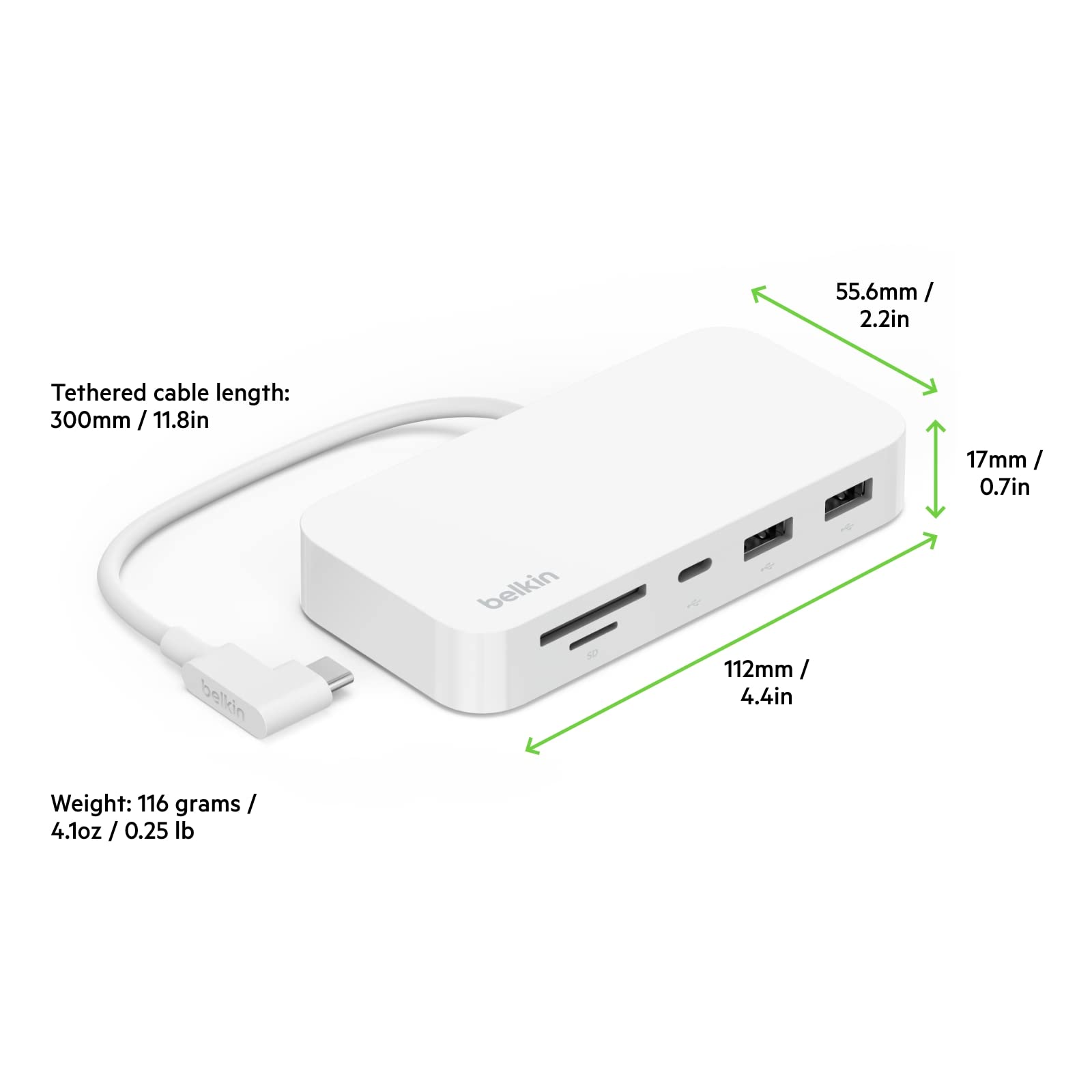 belkin-hub-usb-c-6-in-1-inc011-con-montaggio-posteriore-per-imac-24-2-porte-usb- image 8