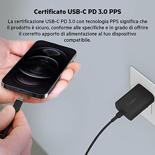 belkin-boostcharge-caricabatteria-da-parete-25-w-pps-usb-c-pd-ricarica-rapida-ip image 7