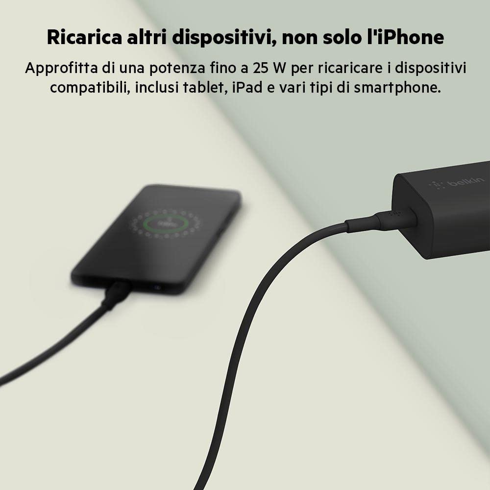 belkin-boostcharge-caricabatteria-da-parete-25-w-pps-usb-c-pd-ricarica-rapida-ip image 4