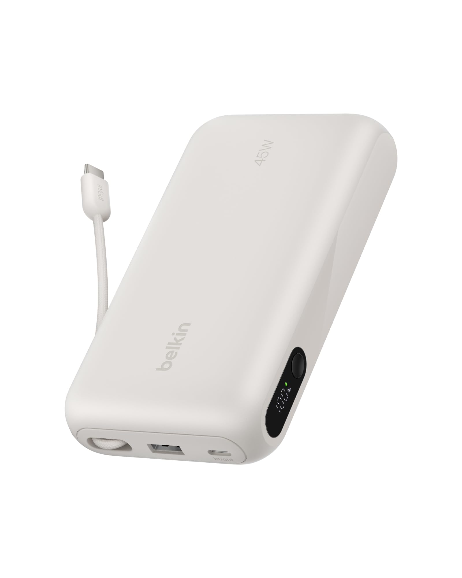 belkin-ultracharge-power-bank-20-000-mah-45-w-pd-con-cavo-usb-c-integrato-e-disp image 1
