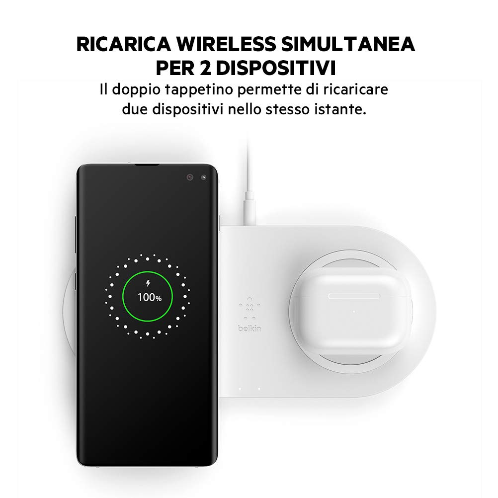 belkin-doppio-caricabatterie-wireless-2x15-w-dual-pad-di-ricarica-qi-simultanea- image 2