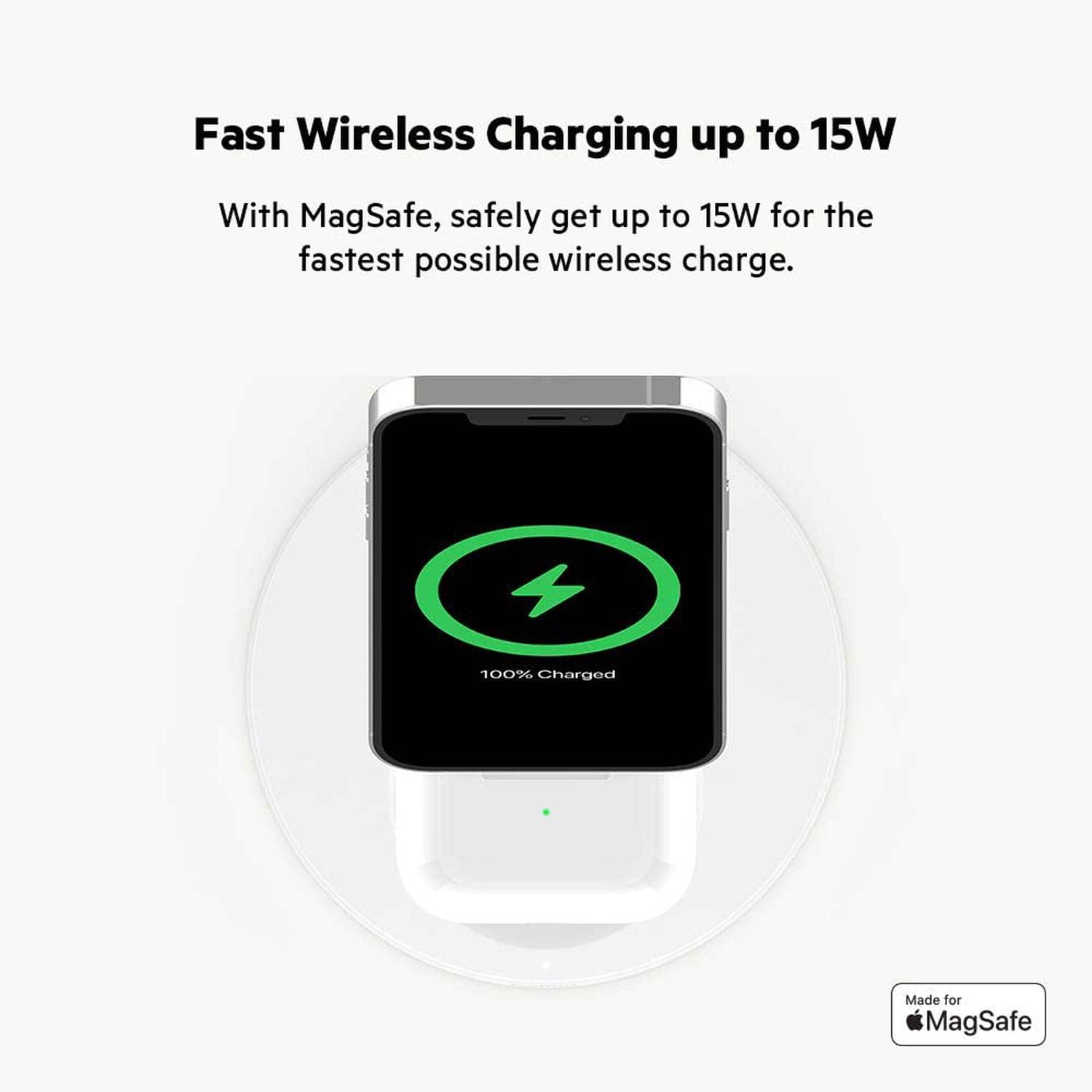 belkin-caricabatterie-wireless-2-in-1-magsafe-15w-supporto-di-ricarica-magnetico image 5