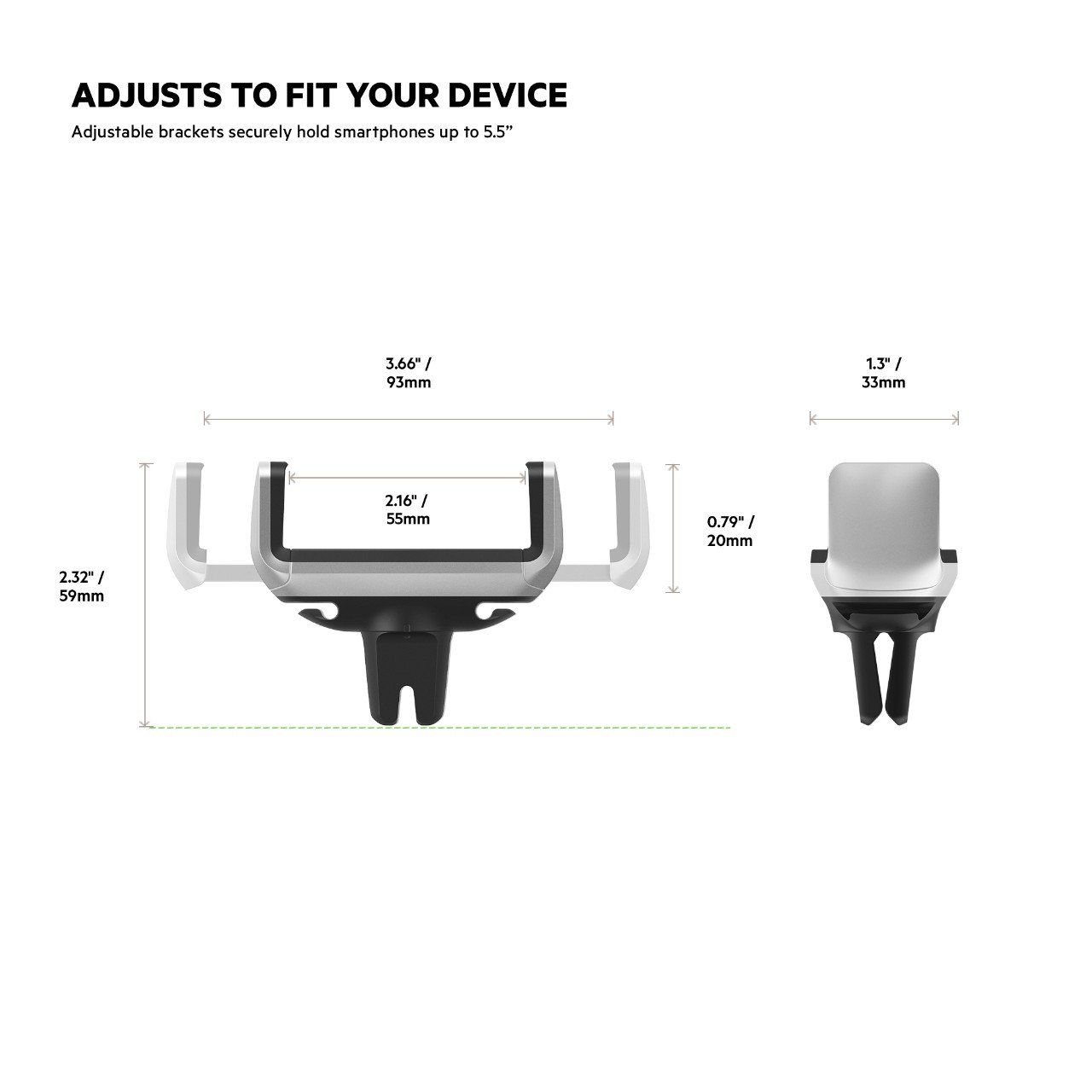 belkin-supporto-auto-per-bocchetta-dell-aria-iphone-14-13-12-11-samsung-galaxy-e image 4