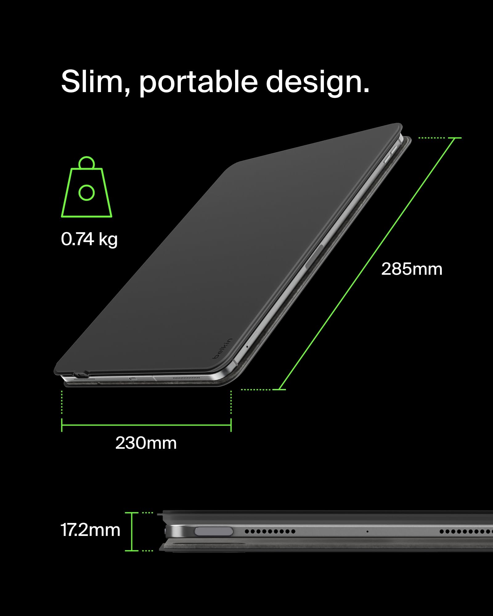 belkin-pro-keyboard-case-per-ipad-pro-13-m4-custodia-con-tastiera-bluetooth-retr image 6