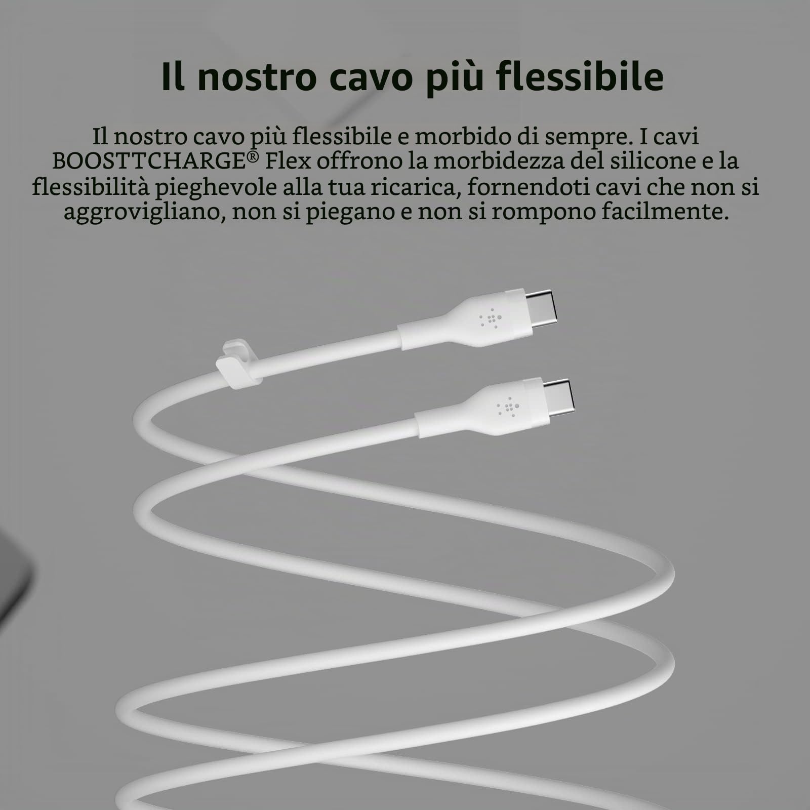 belkin-flex-cavo-usb-c-usb-c-in-silicone-ricarica-rapida-fino-a-60-w-2-m-bianco image 4