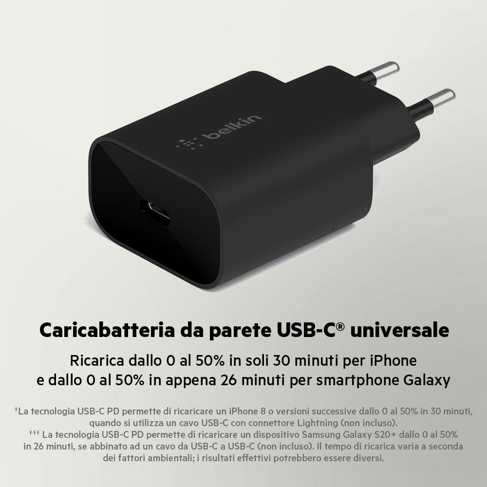 belkin-boostcharge-caricabatteria-da-parete-25-w-pps-usb-c-pd-ricarica-rapida-ip image 2
