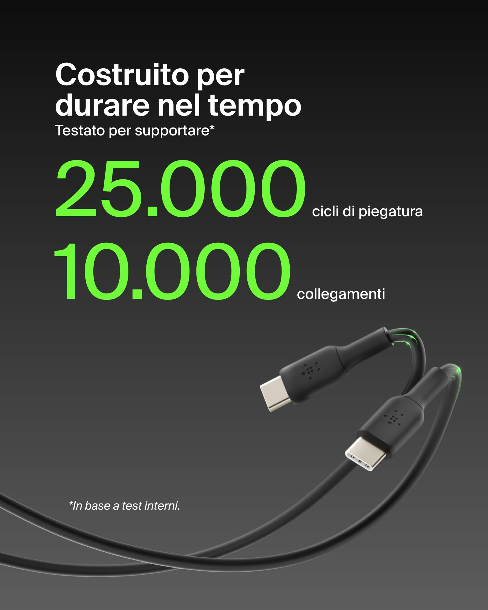 belkin-cab003bt1mbk-cavo-usb-c-1-m-ricarica-rapida-nero image 4