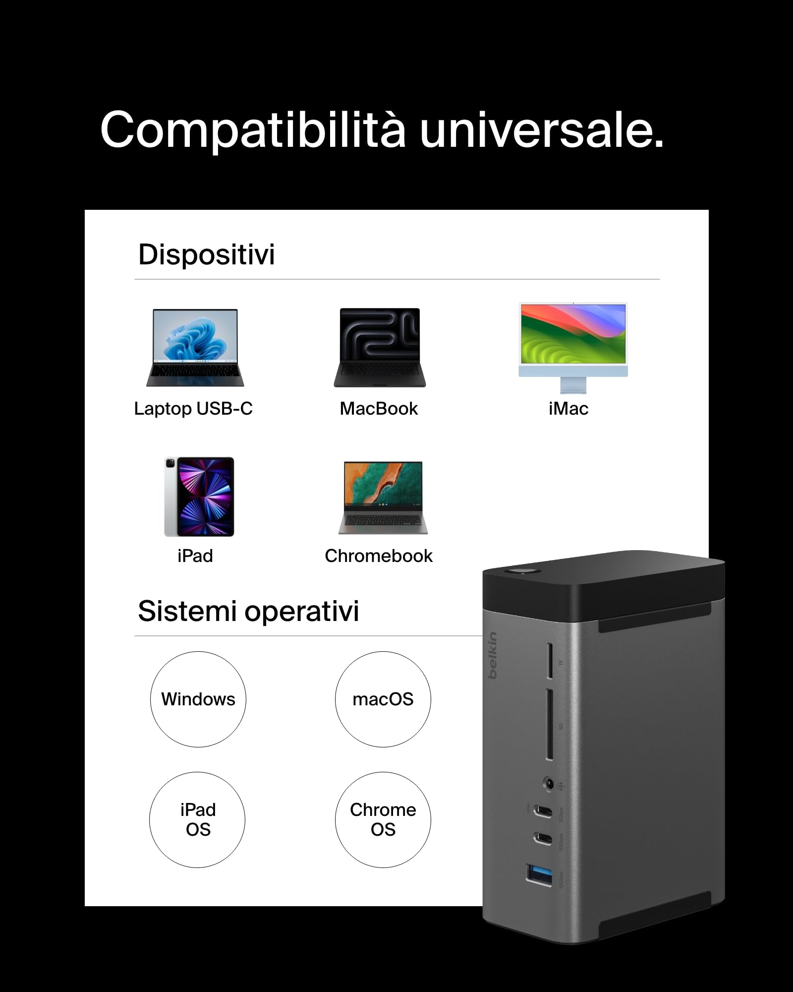 belkin-dock-11-in-1-gan-usb-c-pro-150-w-docking-station-multiporta-con-3-display image 5
