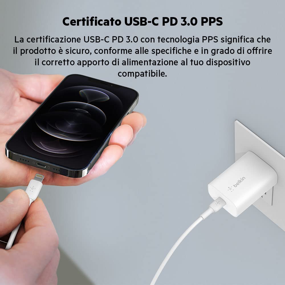 belkin-boostcharge-25-w-caricabatteria-da-parete-usb-c-pps-power-delivery-dinami image 3