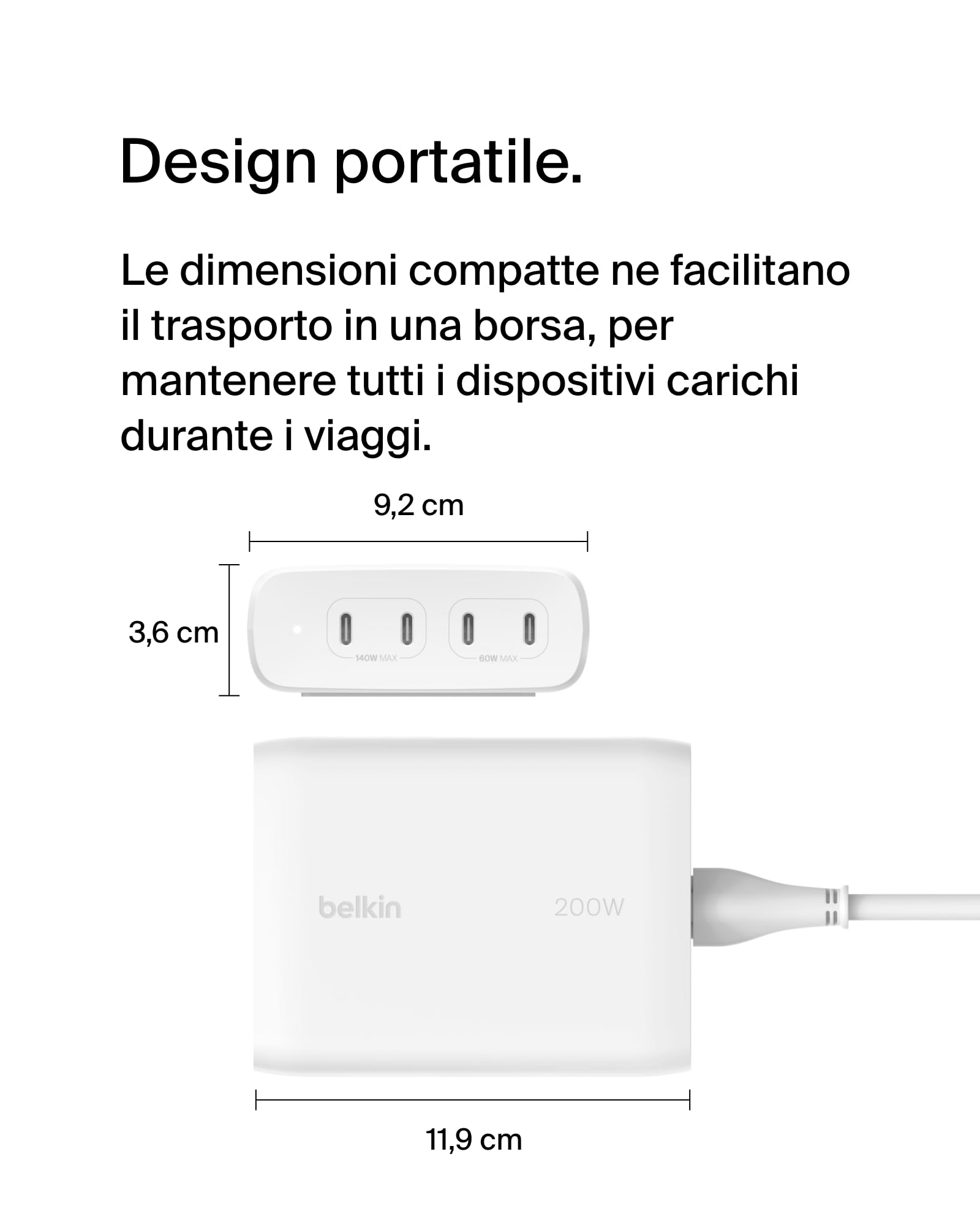 belkin-boostcharge-pro-caricabatteria-da-parete-gan-200w-4-porte-usb-c-pd-3-1-ri image 7