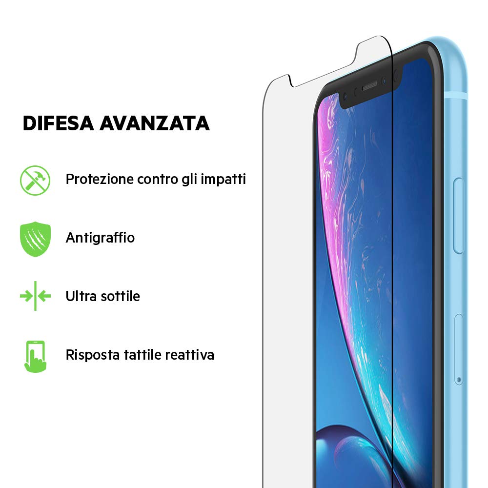 belkin-screenforce-proteggi-schermo-in-vetro-temprato-per-iphone-xr-con-kit-easy image 2