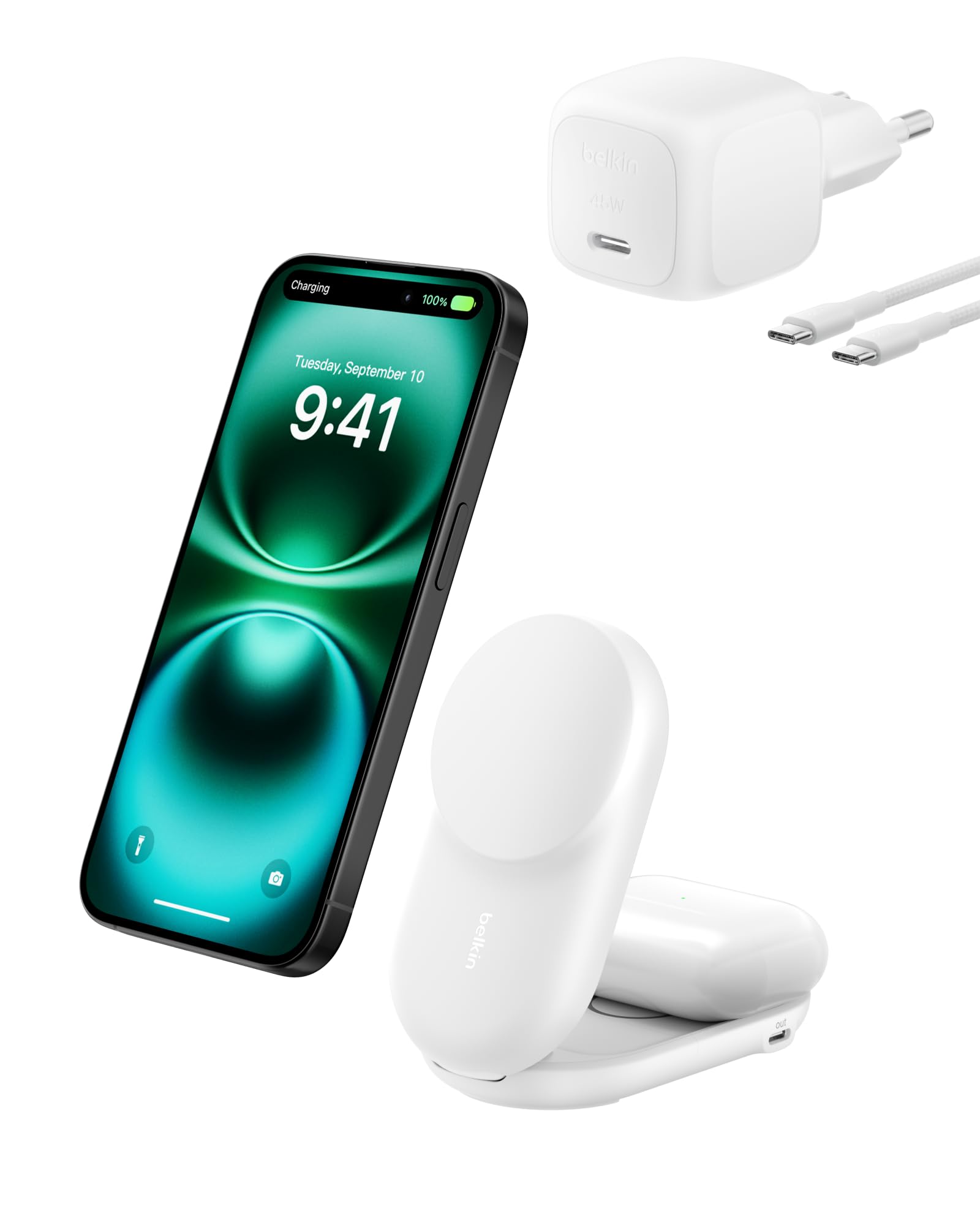 belkin-ultracharge-25w-stazione-di-ricarica-wireless-qi2-3-in-1-pieghevole-per-s image 1