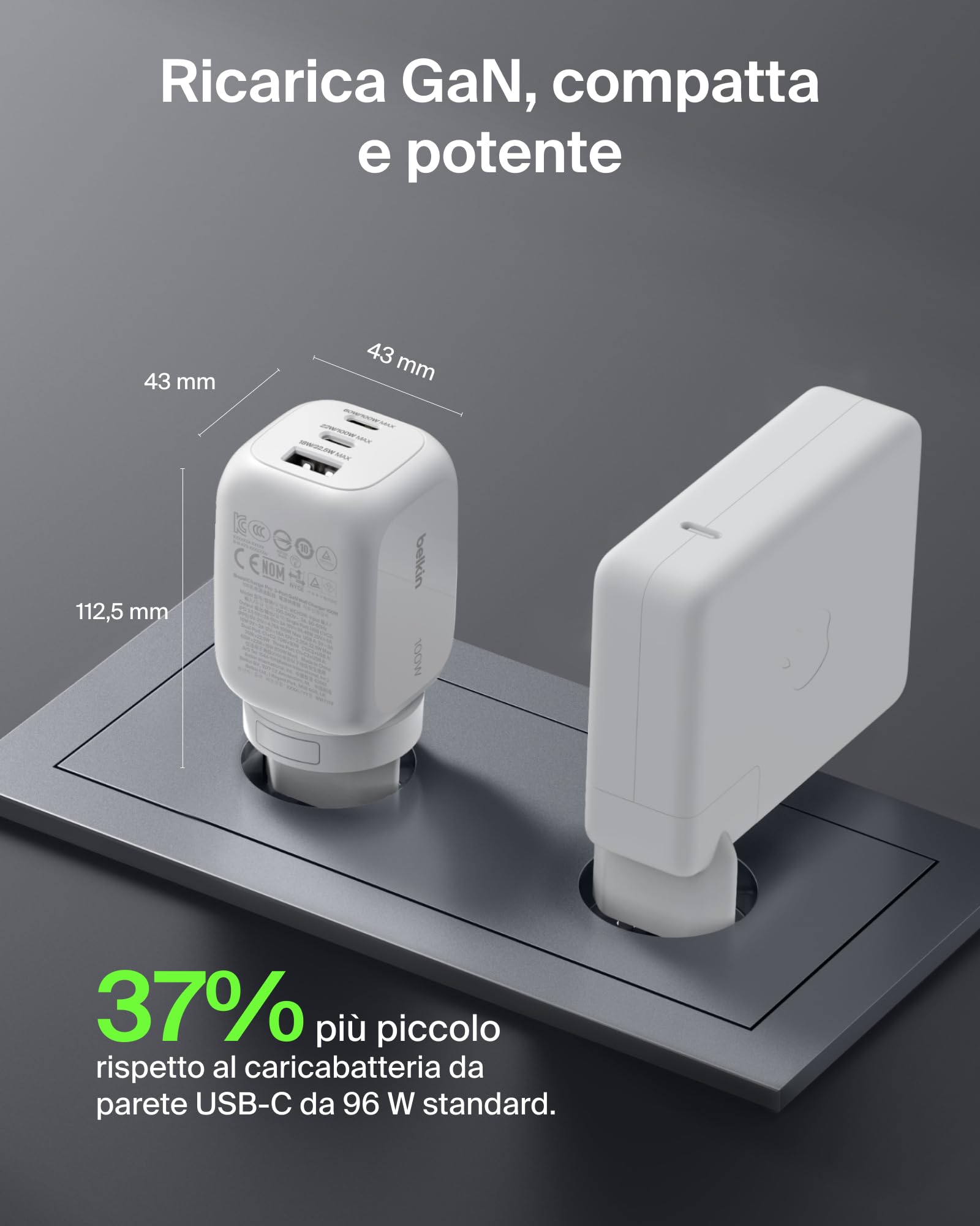 belkin-caricatore-da-parete-gan-100w-3-porte-2-usb-c-1-usb-a-con-spine-ue-uk-us- image 5