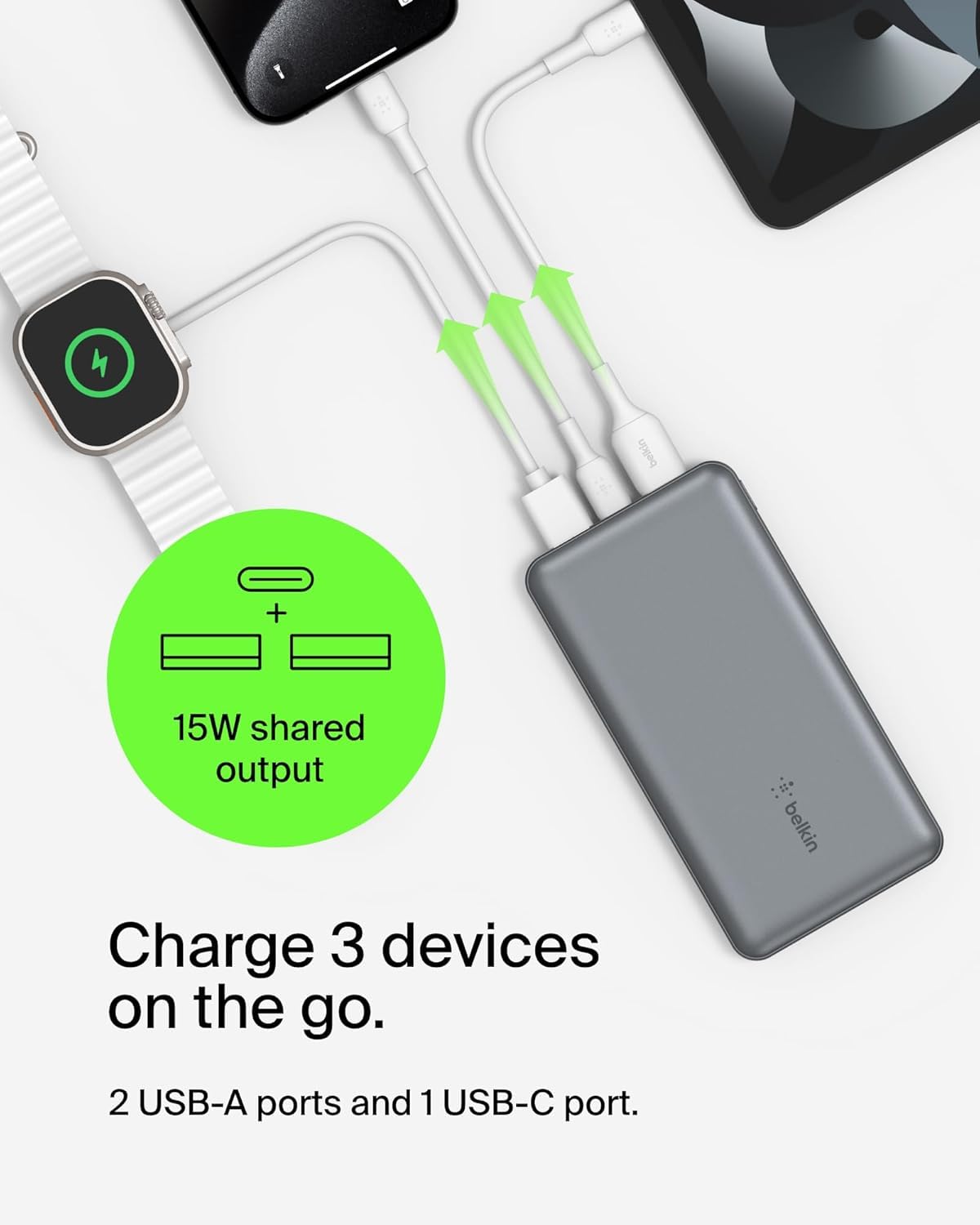 belkin-boostcharge-power-bank-portatile-10000-mah-usb-c-con-1-porta-usb-c-e-2-po image 2