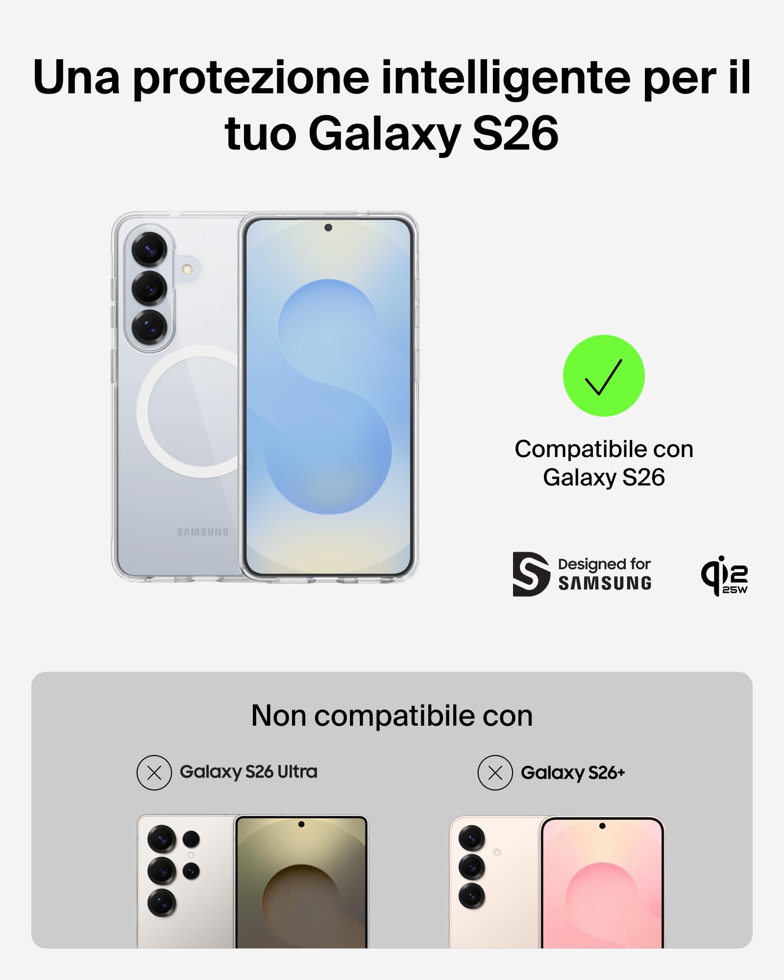belkin-sheerforce-clear-cover-per-samsung-galaxy-s26-con-protezione-da-cadute-4- image 2