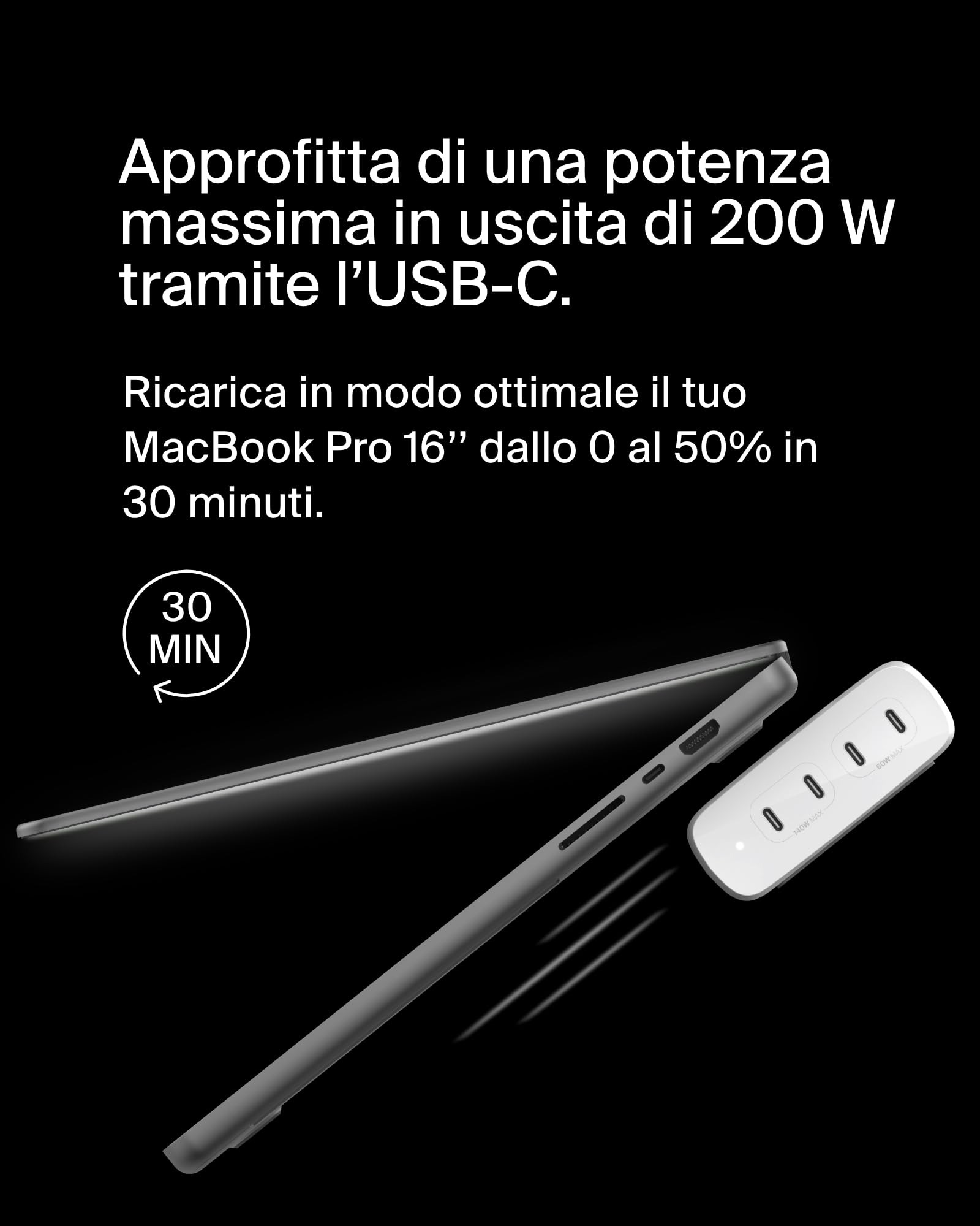belkin-boostcharge-pro-caricabatteria-da-parete-gan-200w-4-porte-usb-c-pd-3-1-ri image 3