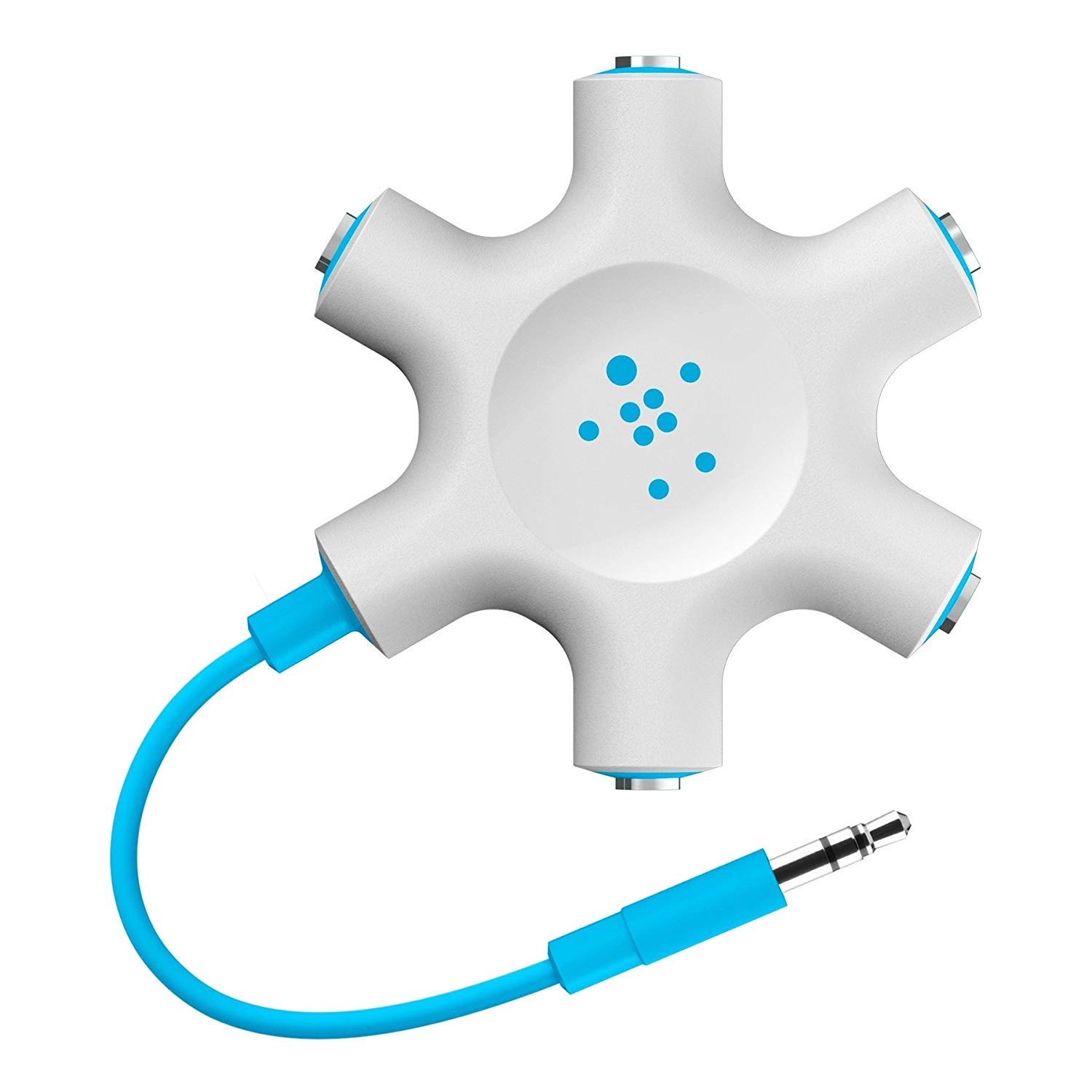 belkin-rockstar-cavo-doppiatore-per-cuffie-con-5-prese-3-5-mm-splitter-audio-bia image 7