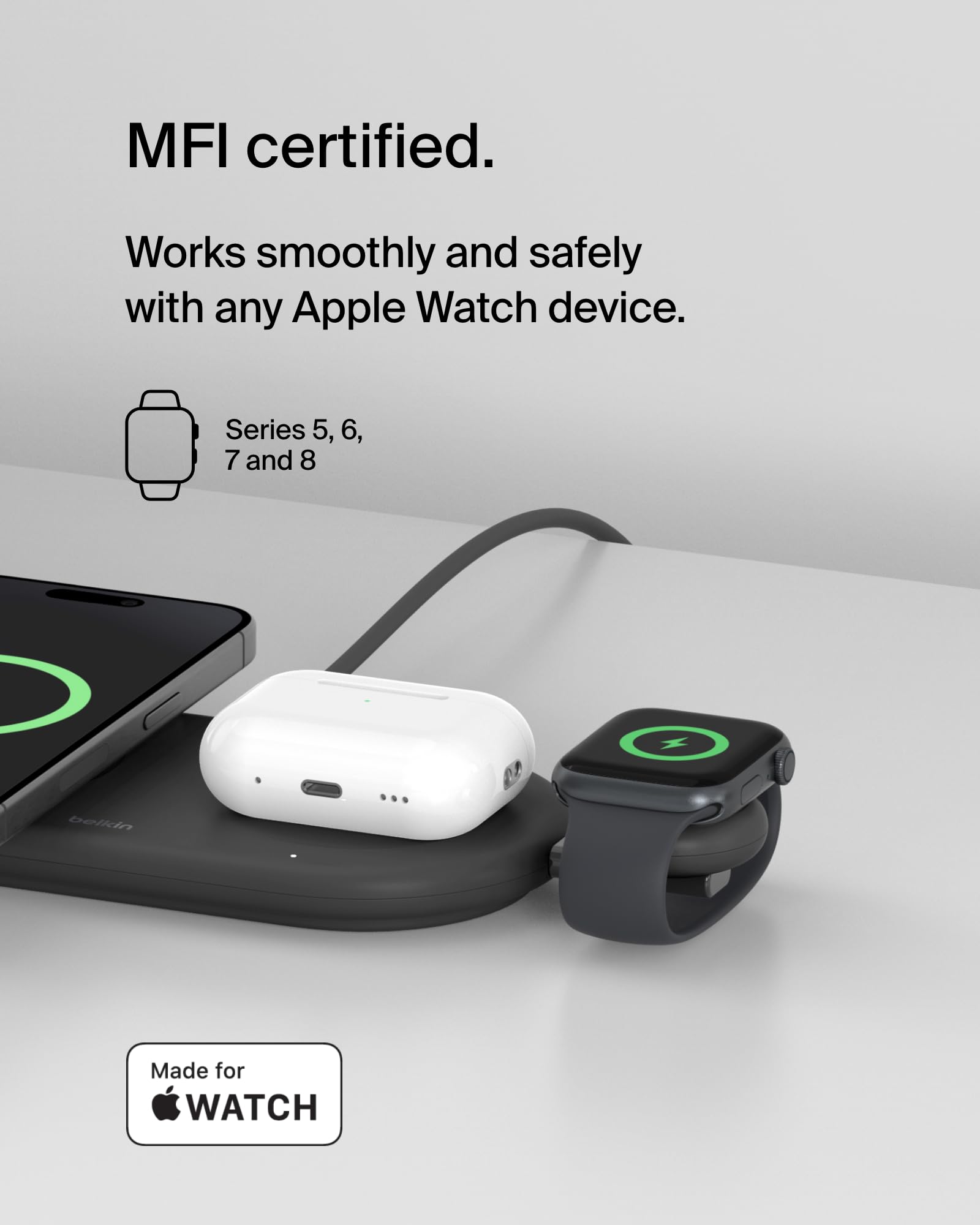 belkin-boostcharge-caricabatteria-usb-c-portatile-certificato-mfi-per-apple-watc image 2