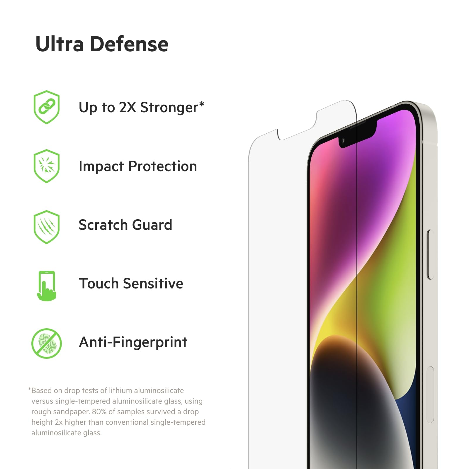 belkin-ultraglass-proteggi-schermo-per-iphone-14-plus-13-pro-max-vetro-antimicro image 2