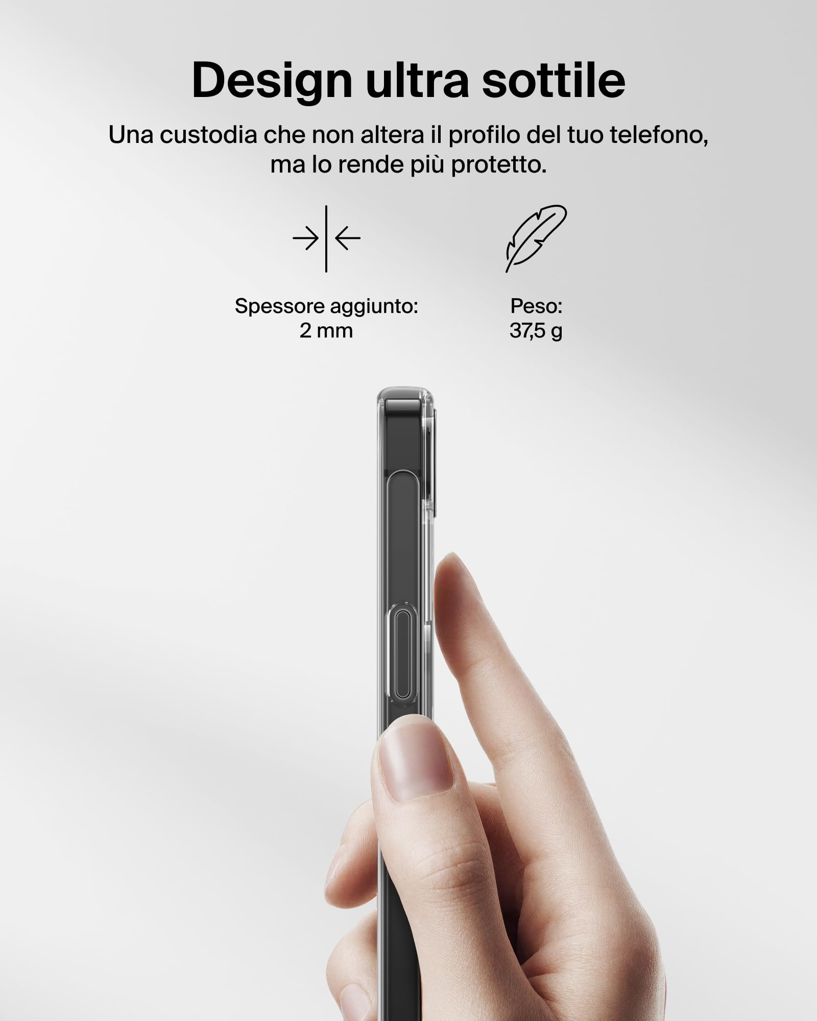 belkin-sheerforce-clear-lite-cover-trasparente-magnetica-magsafe-per-iphone-17e- image 6