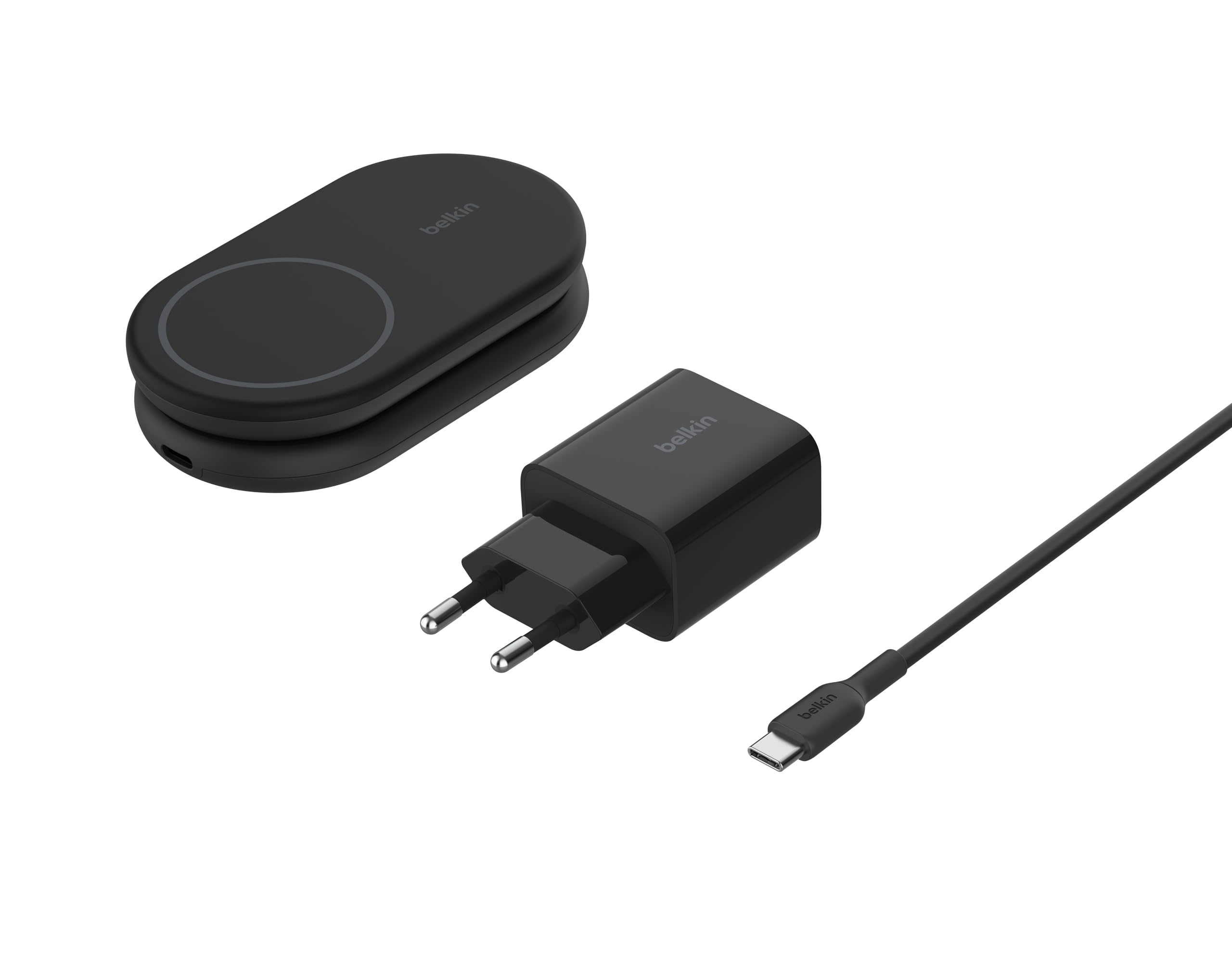 belkin-boostcharge-caricabatteria-wireless-magnetico-pieghevole-qi2-15w-con-alim image 2