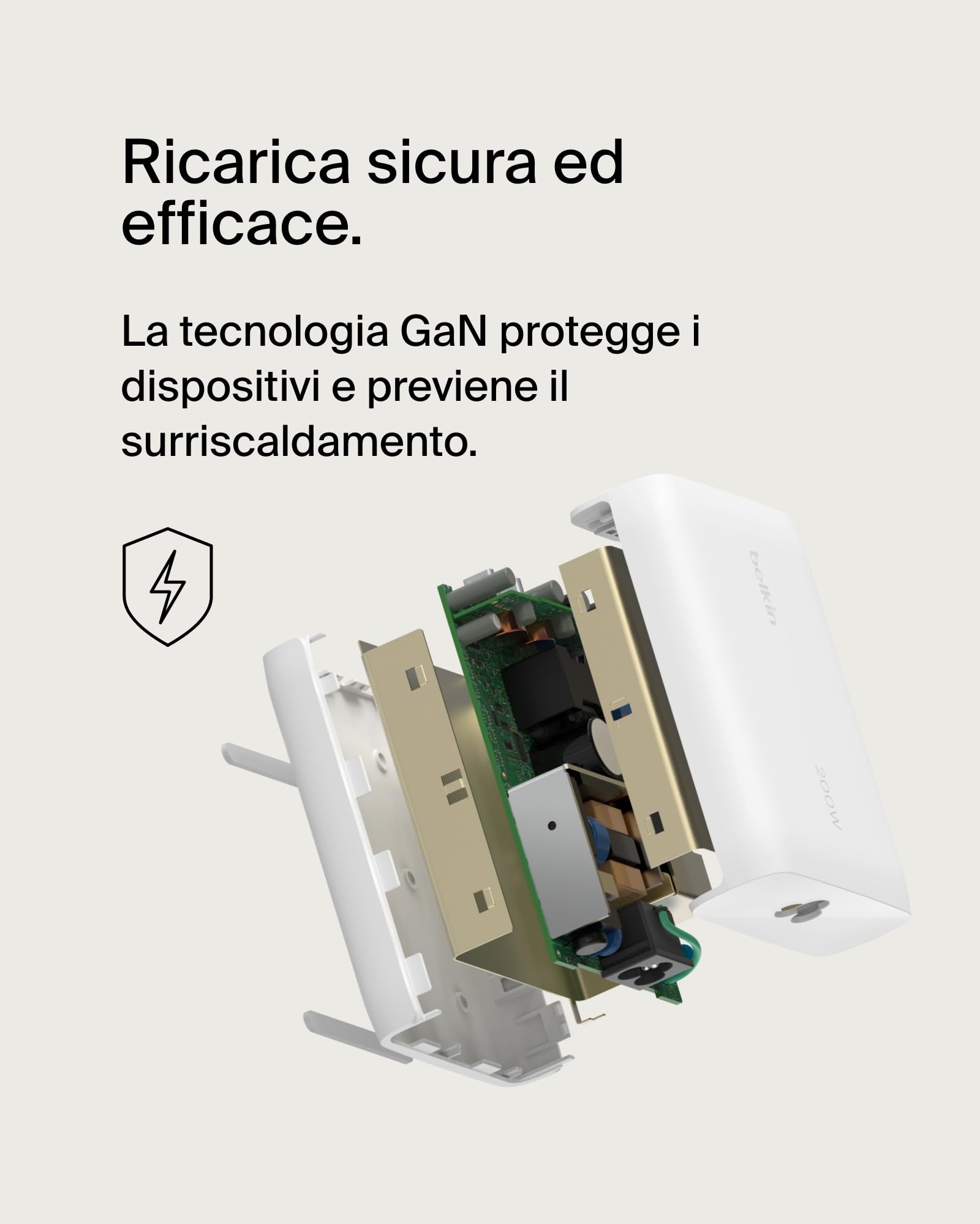belkin-boostcharge-pro-caricabatteria-da-parete-gan-200w-4-porte-usb-c-pd-3-1-ri image 5