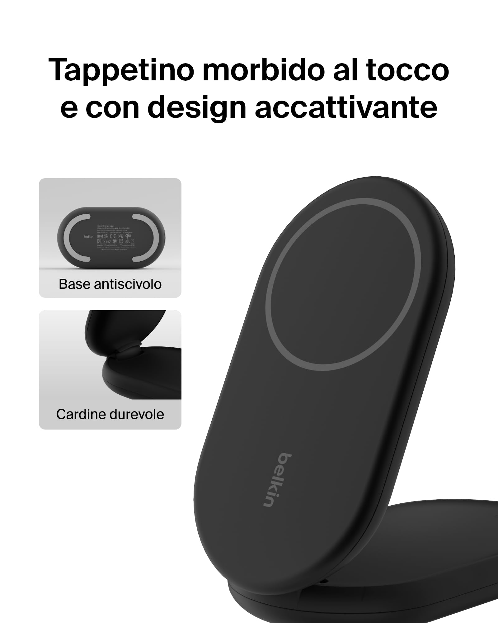 belkin-boostcharge-caricatore-wireless-magnetico-pieghevole-2-in-1-qi2-15-w-comp image 5