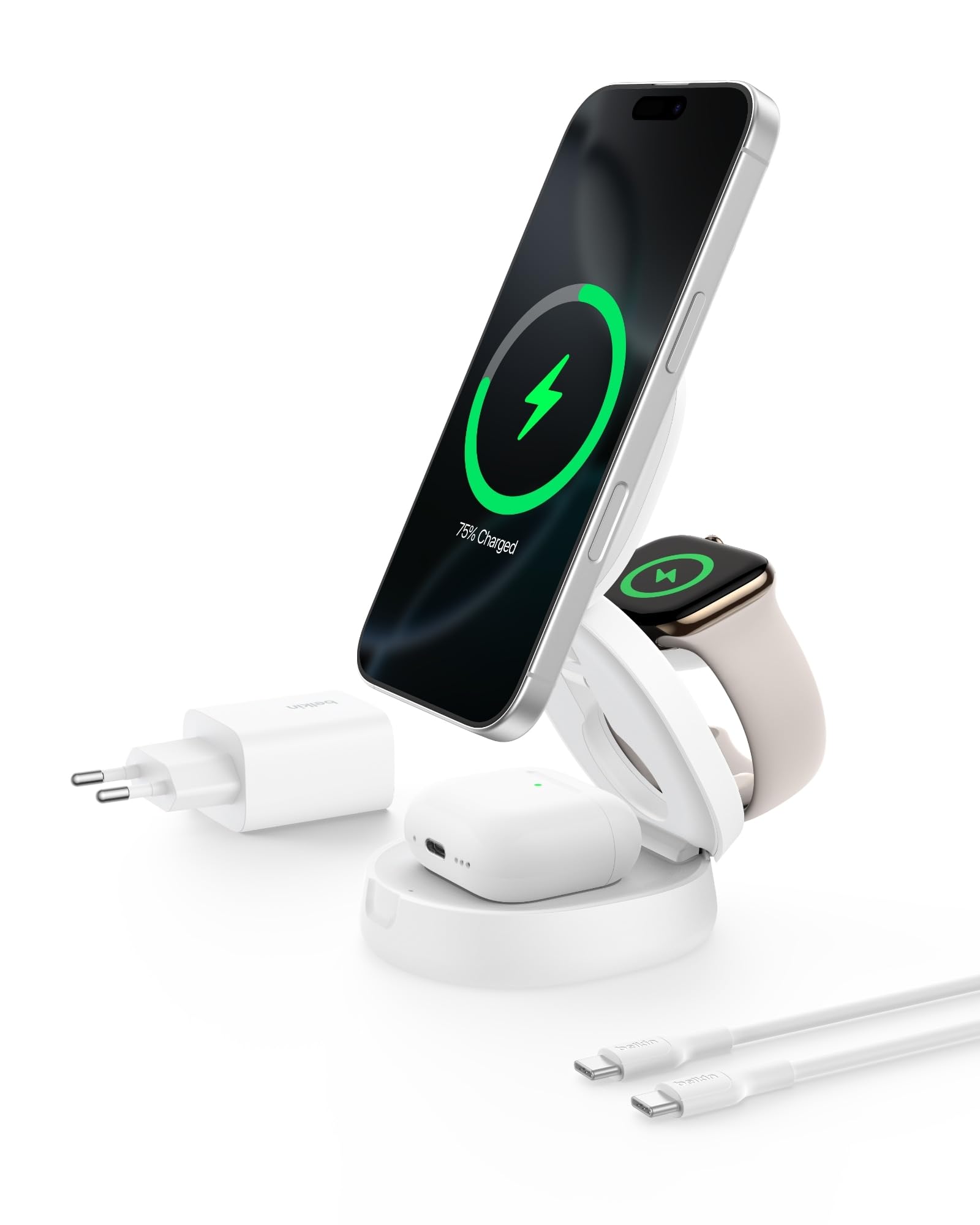 belkin-boostcharge-caricatore-wireless-3-in-1-compatibile-magsafe-qi2-15-w-per-i image 7