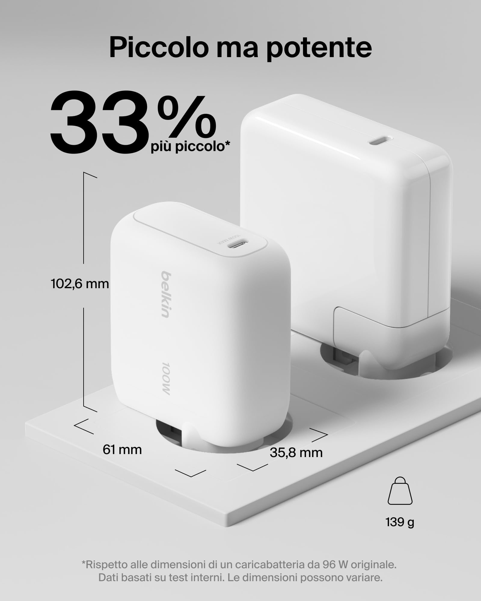belkin-boostcharge-caricatore-usb-c-gan-100w-con-cavo-usb-c-1-5-m-incluso-bianco image 8