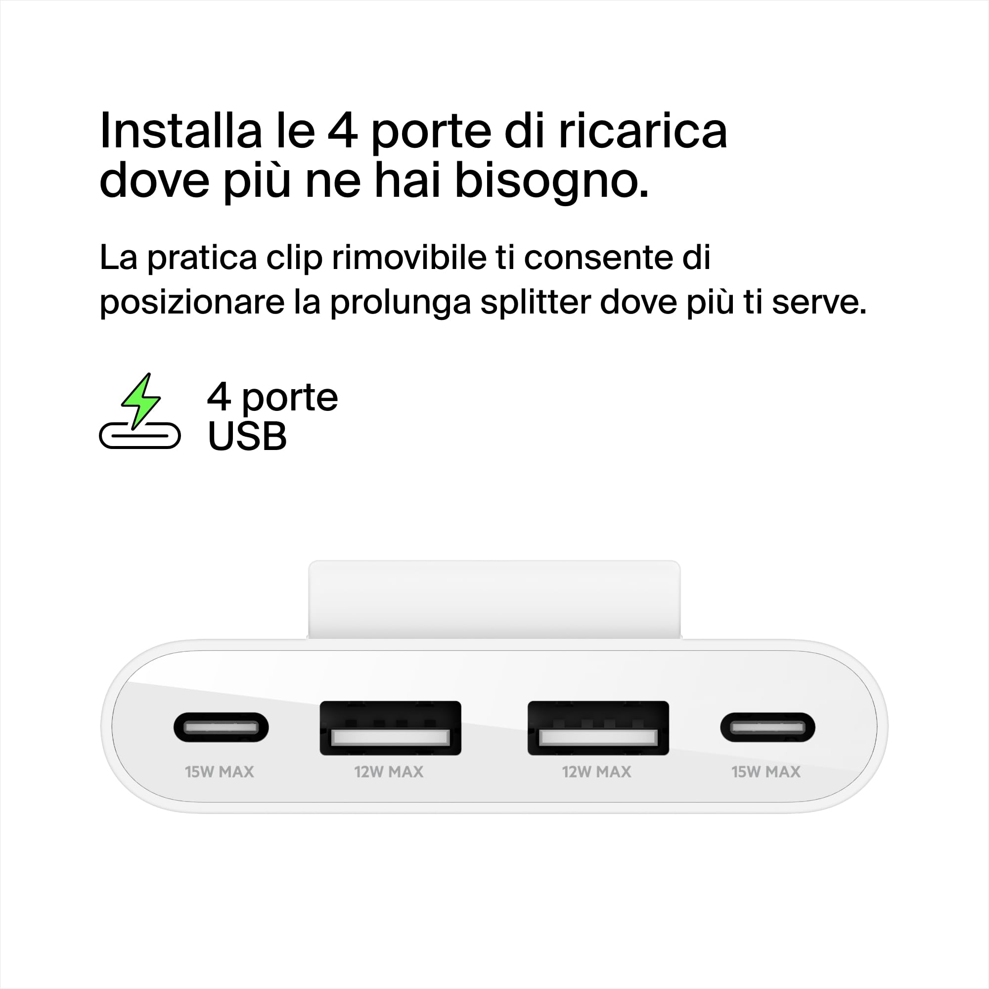 belkin-boostcharge-hub-4-porte-usb-2-usb-c-e-2-usb-a-con-cavo-da-2-m-uscita-30-w image 6