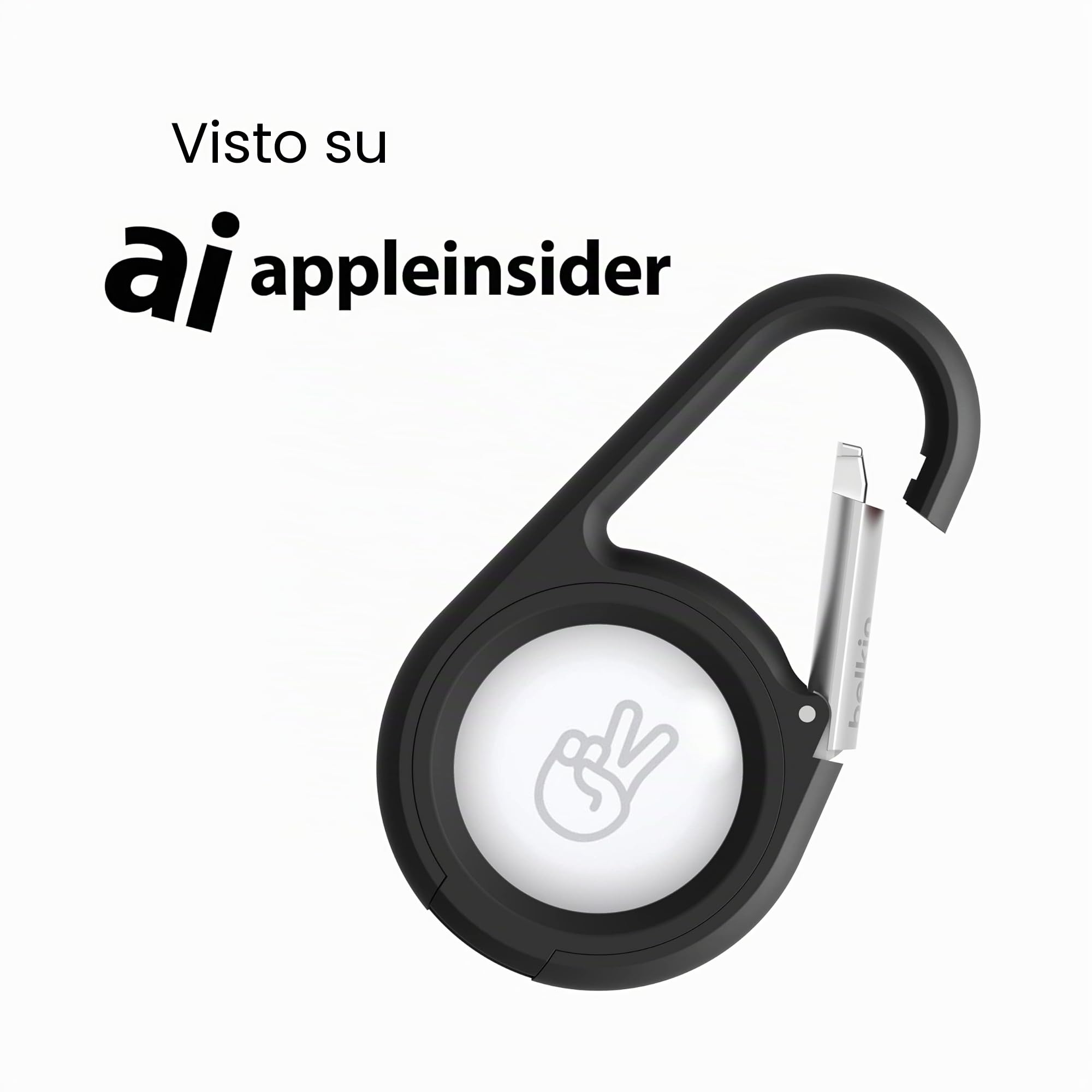 belkin-secure-holder-con-moschettone-per-apple-airtag-chiusura-snap-and-lock-ner image 2