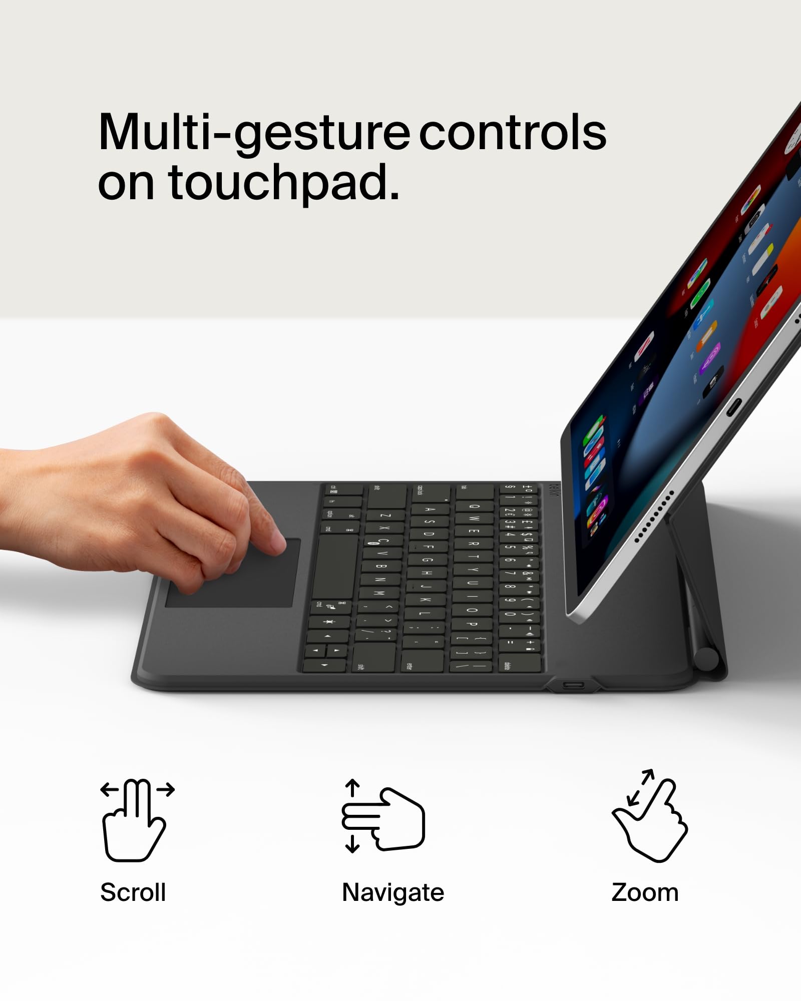 belkin-pro-keyboard-case-per-ipad-pro-13-m4-custodia-con-tastiera-bluetooth-retr image 2
