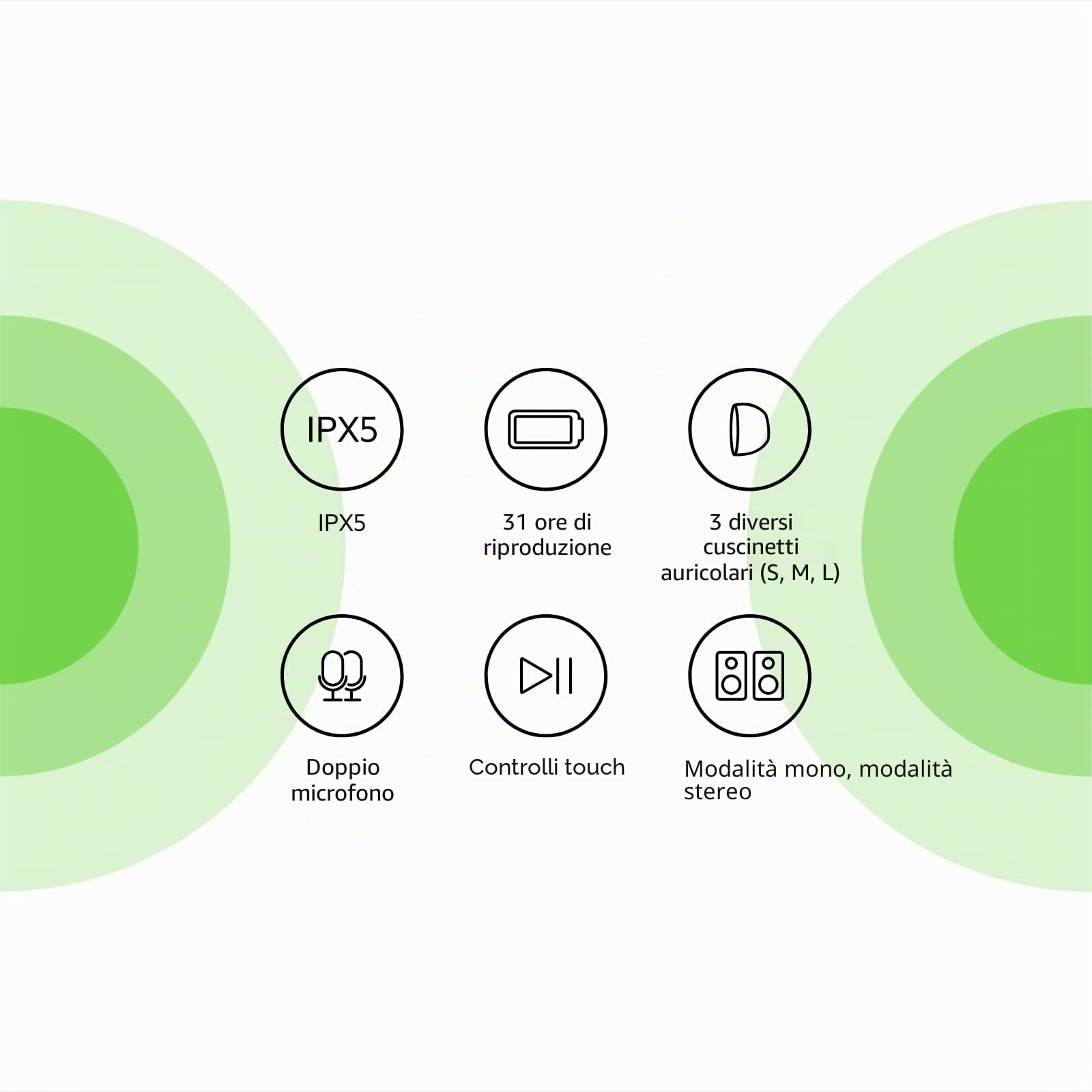 belkin-soundform-rise-auricolari-true-wireless-bluetooth-5-2-ricarica-wireless-i image 7