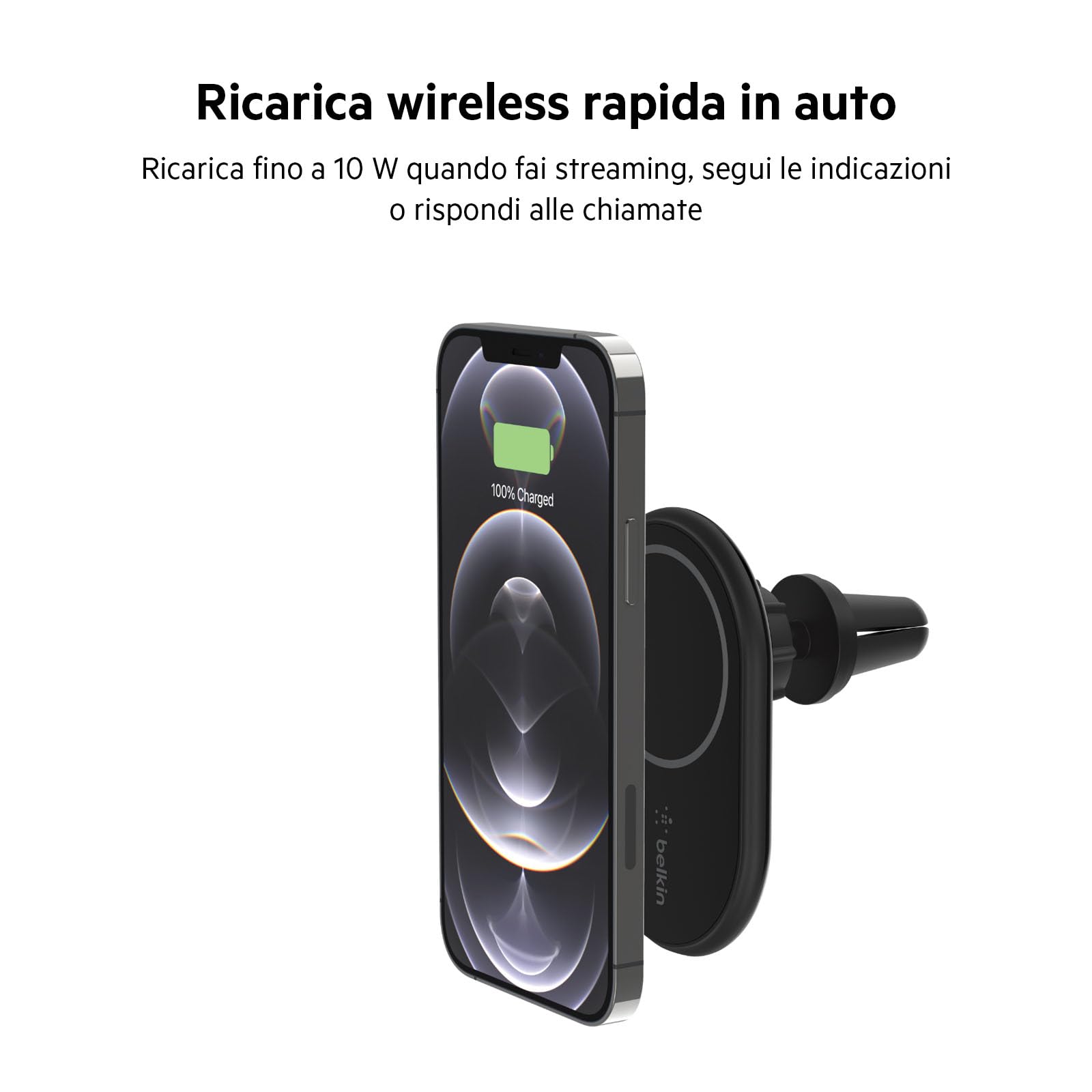 belkin-boostcharge-supporto-auto-magnetico-con-caricatore-wireless-magsafe-10-w- image 3