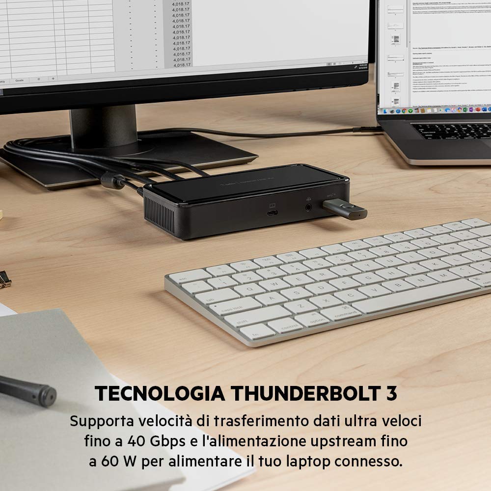 belkin-f4u109vf-thunderbolt-3-pro-dock-docking-station-per-notebook-con-60w-powe image 4