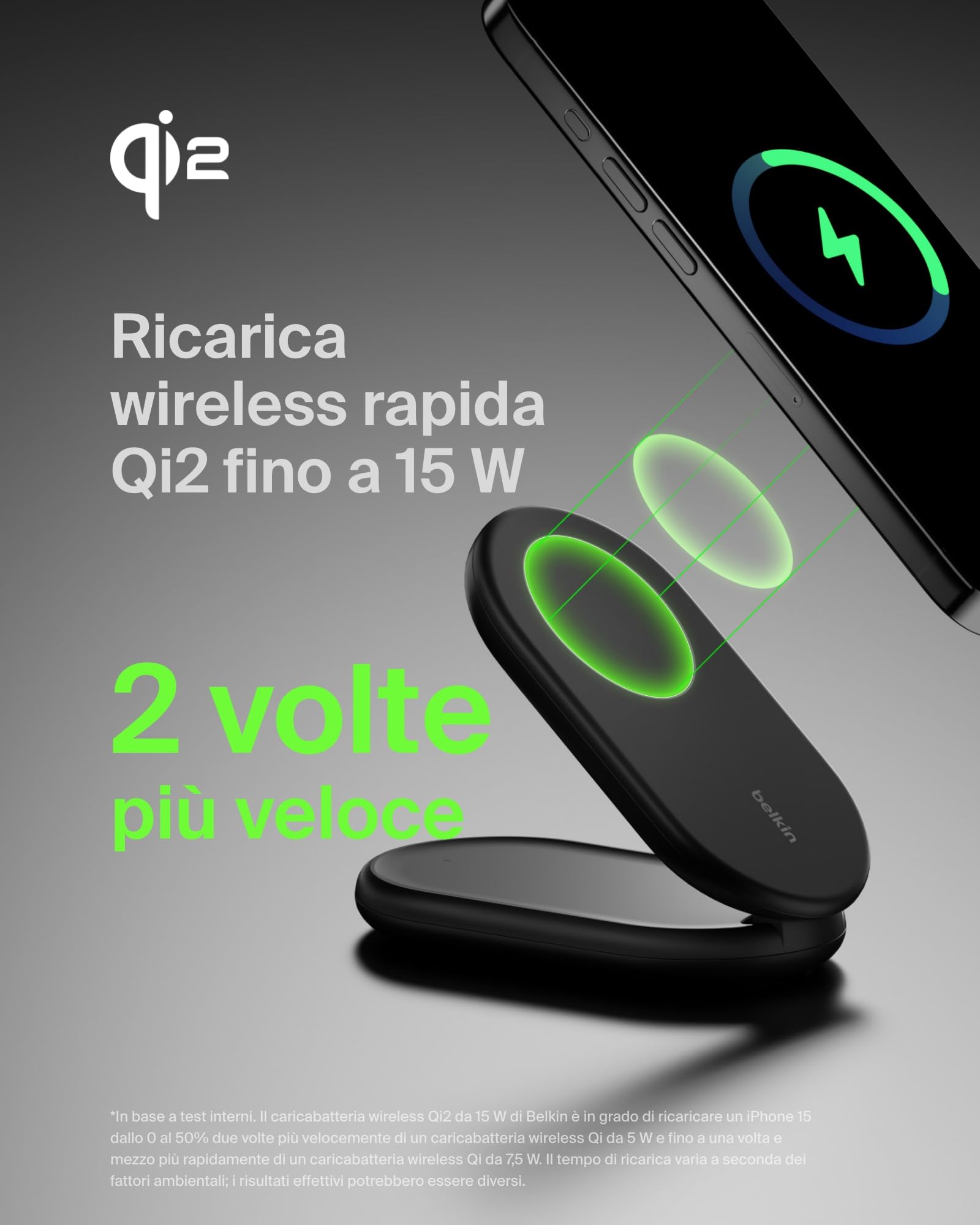 belkin-boostcharge-caricabatteria-wireless-magnetico-pieghevole-qi2-15-w-compati image 2