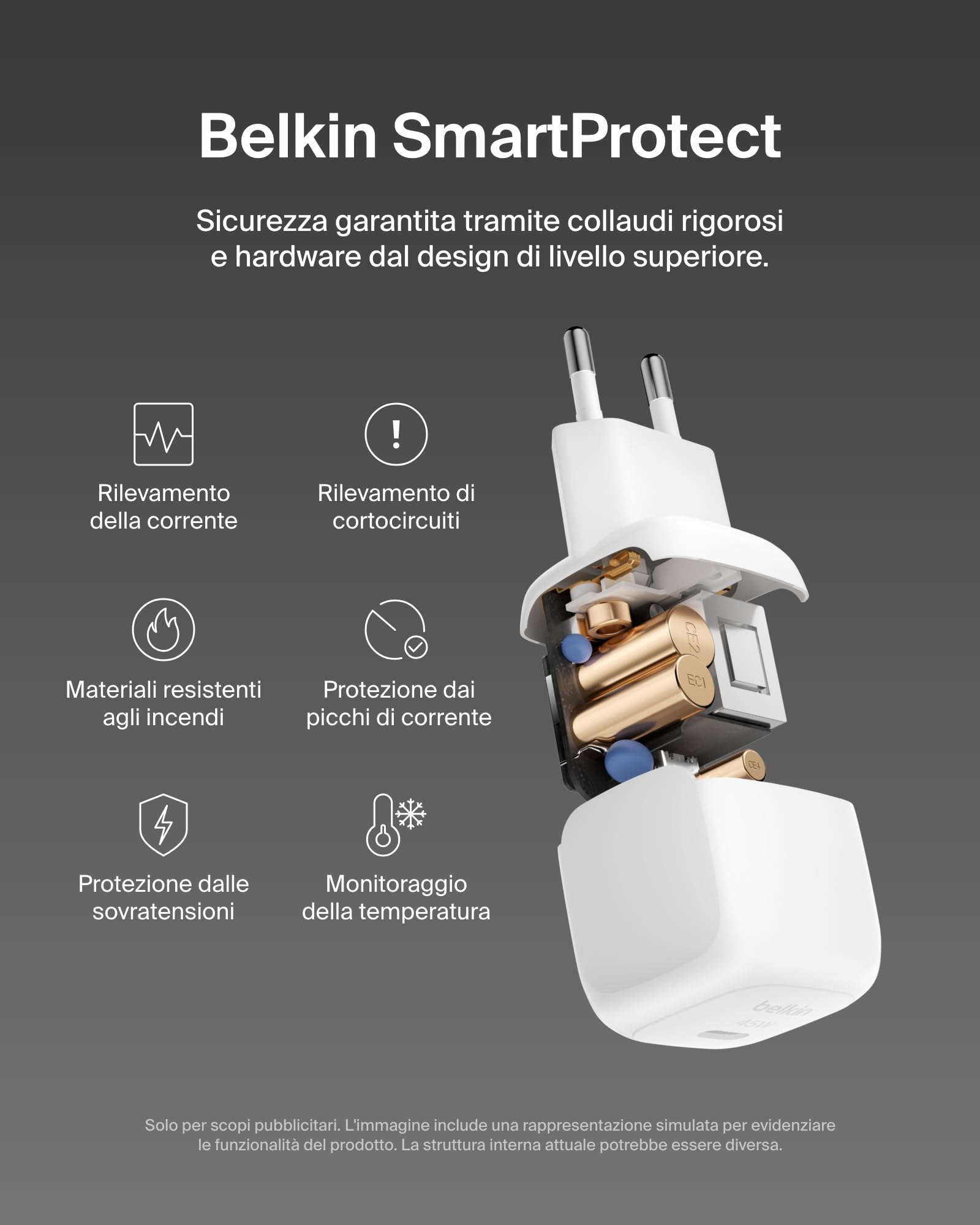 belkin-boostcharge-caricatore-da-parete-compatto-usb-c-45-w-power-delivery-3-1-r image 4
