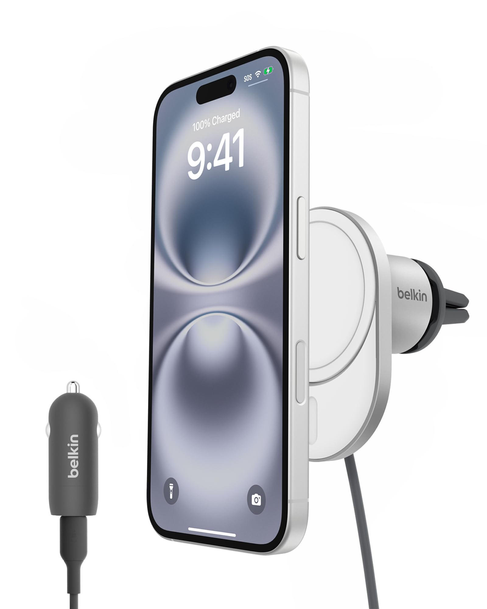 belkin-boostcharge-pro-supporto-auto-wireless-magnetico-qi2-15-w-compatibile-mag image 8