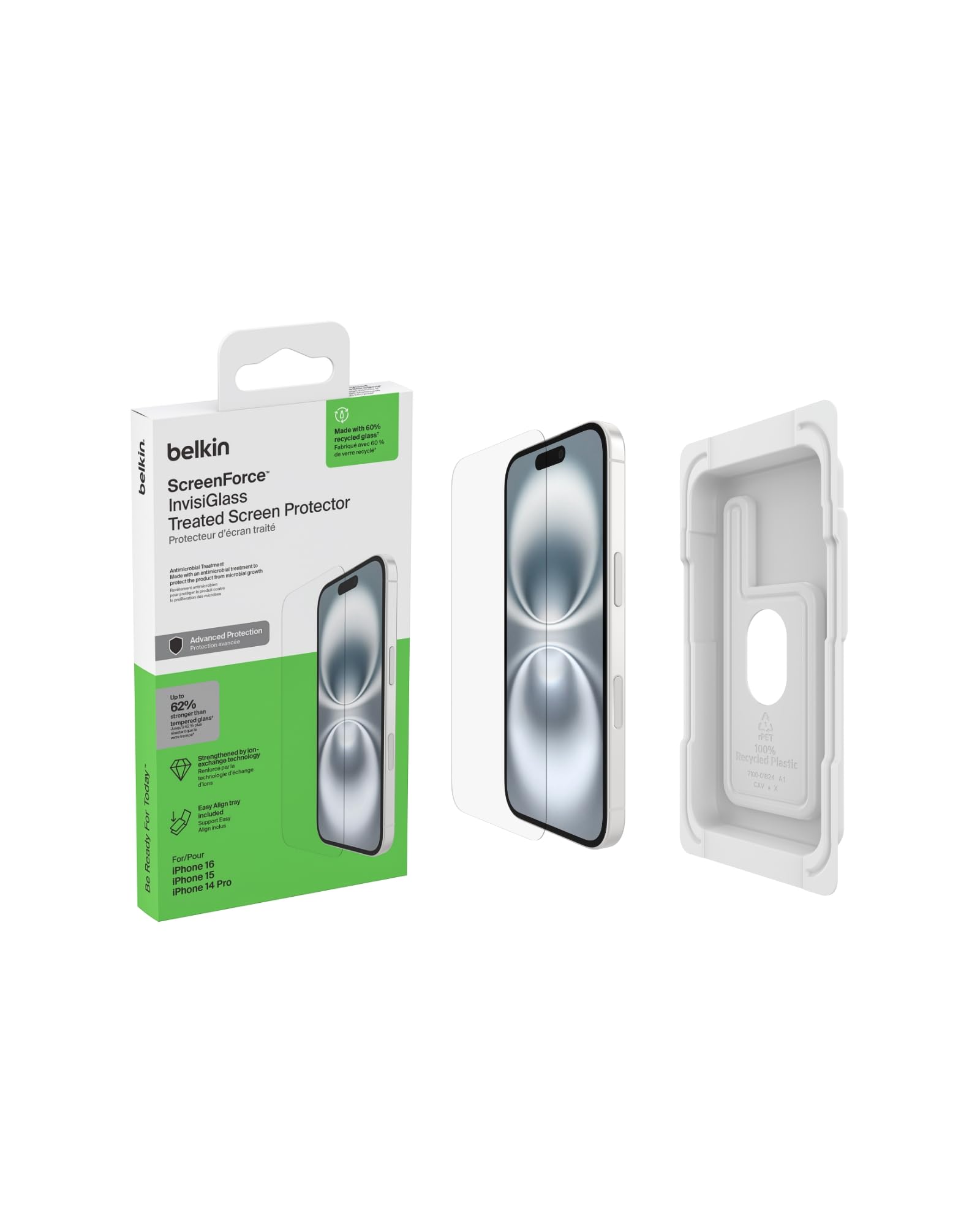 belkin-screenforce-invisiglass-pellicola-in-vetro-protettivo-per-iphone-16-15-14 image 2