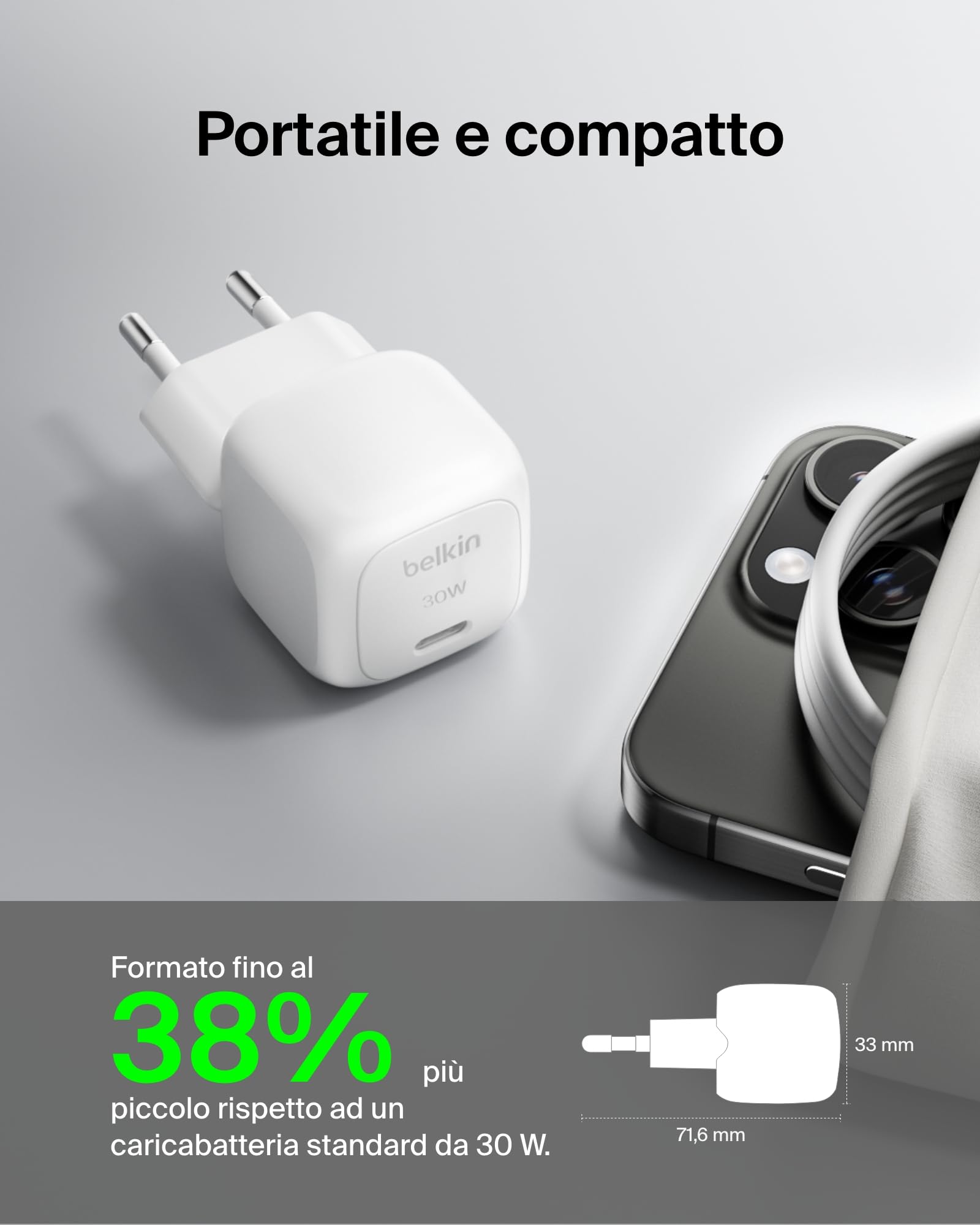belkin-boostcharge-30w-caricabatterie-da-parete-compatto-usb-c-pd-3-1-per-iphone image 3