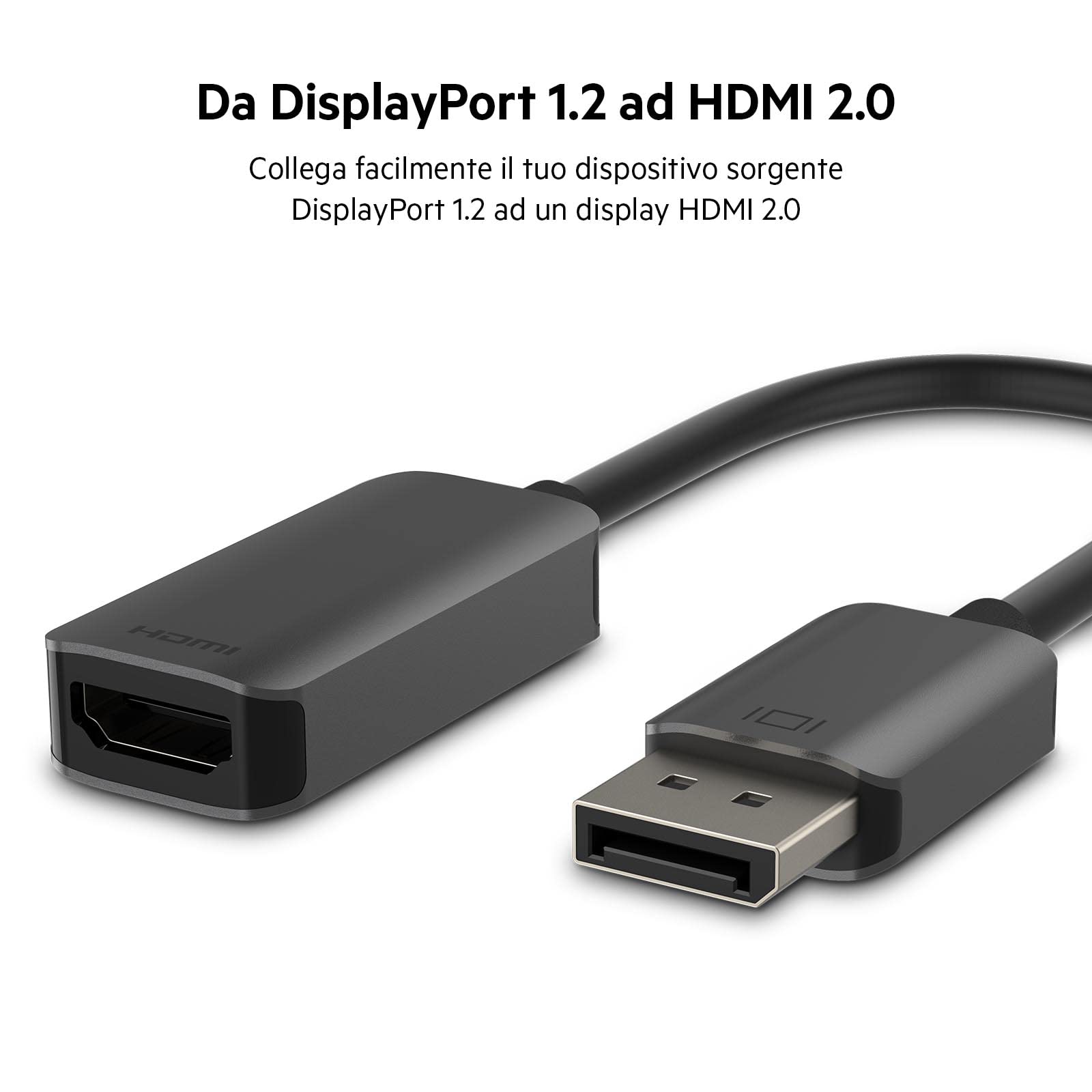belkin-adattatore-hdmi-a-displayport-dp-1-2-hdmi-2-0-unidirezionale-4k-60-hz-hdr image 6