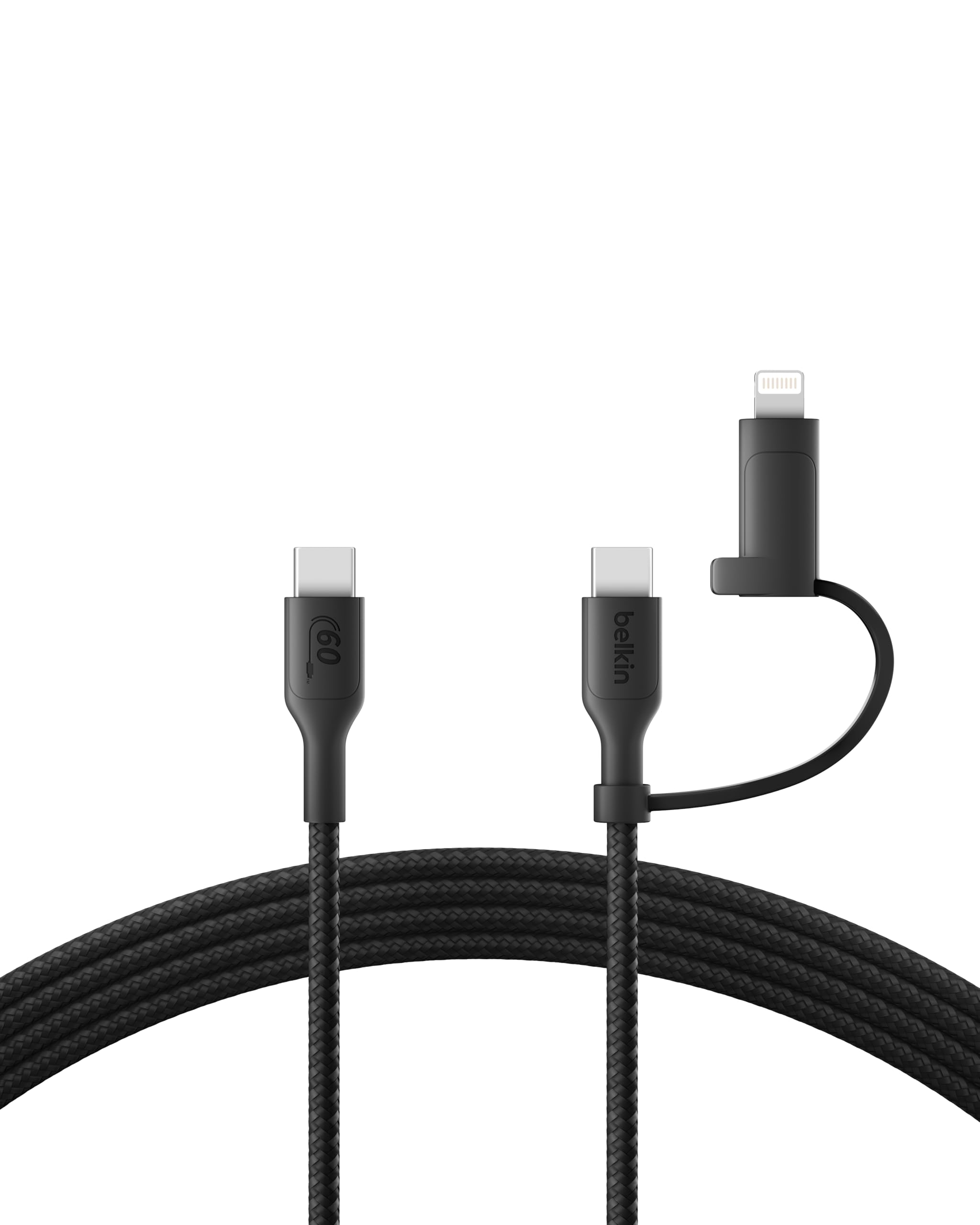 belkin-boostcharge-cavo-di-ricarica-2-in-1-usb-c-e-lightning-intrecciato-60w-cav image 8