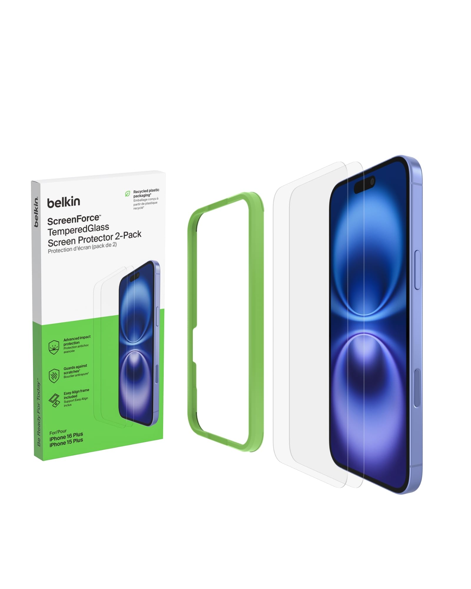 belkin-screenforce-temperedglass-per-iphone-16-plus-15-plus-vetro-temperato-9h-d image 2